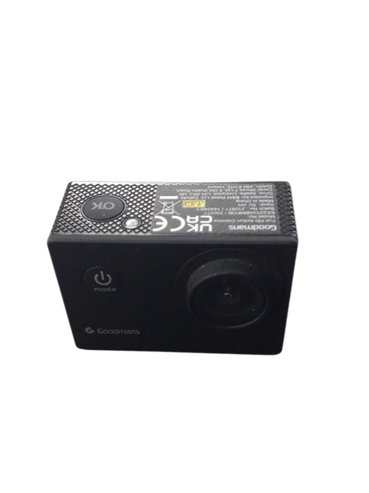 Product photo for Goodmans Full HD Action Camera