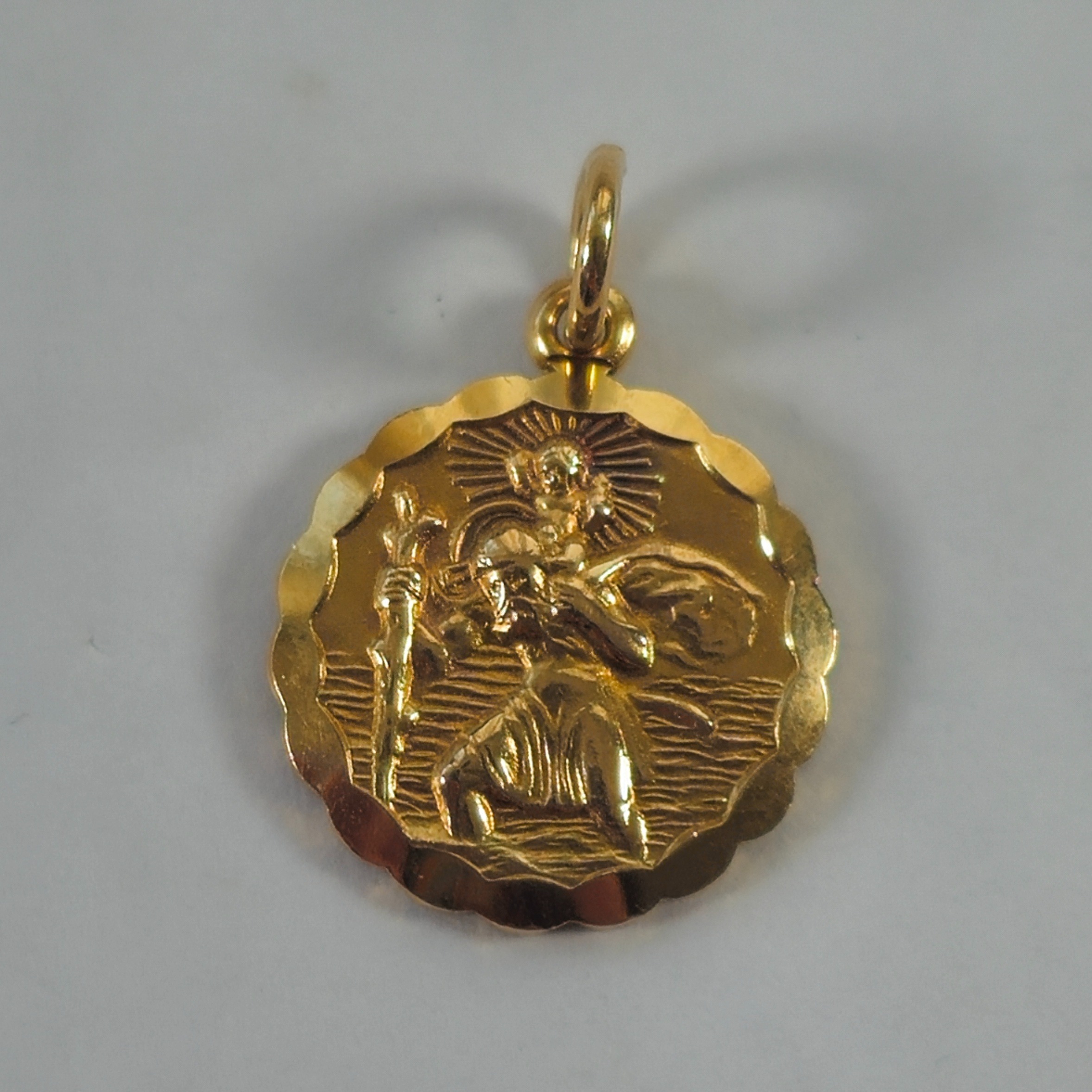 Product photo for 9ct Gold St George Pendant