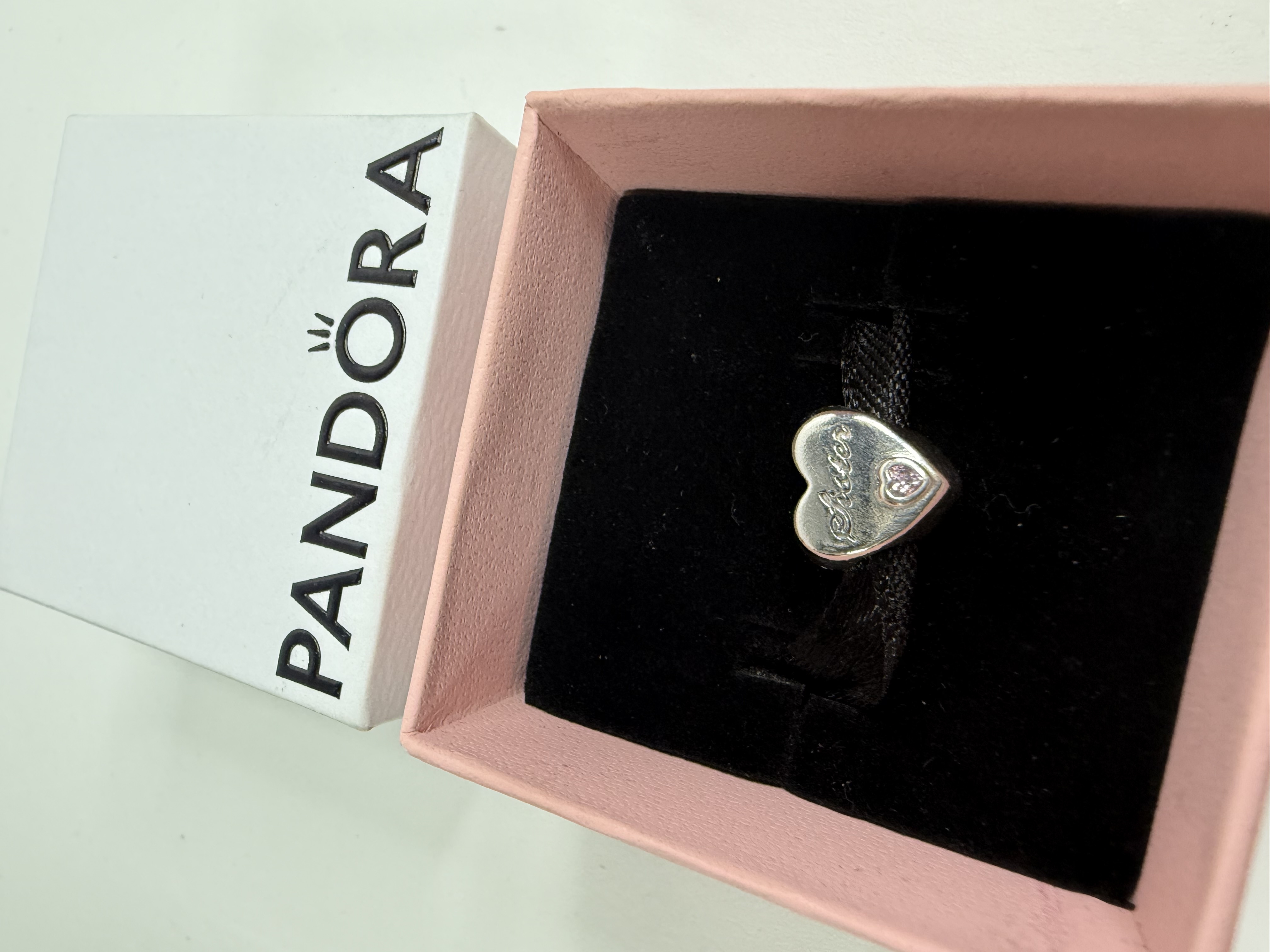 Product photo for PANDORA  PANDROA SISTER CHARMS BOXED