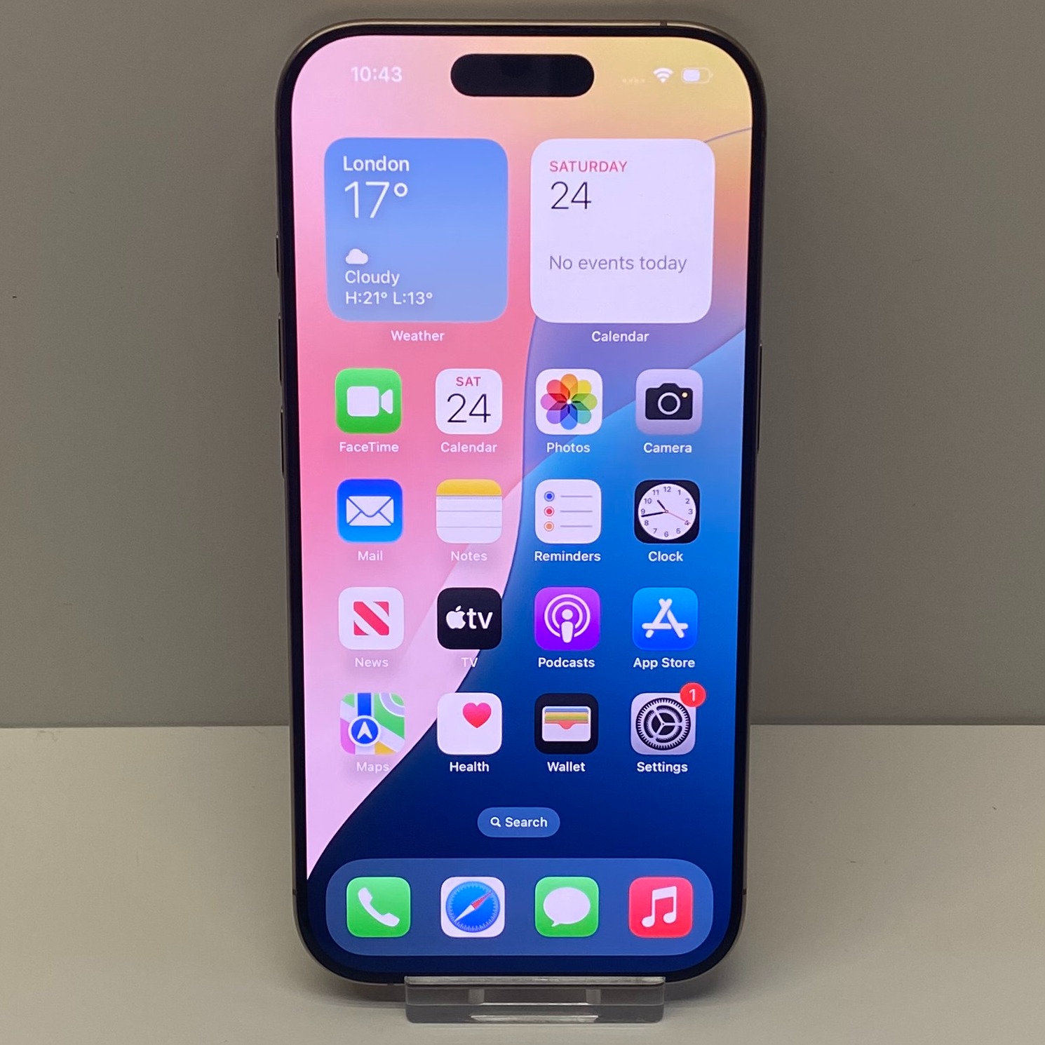 Product photo for Apple iPhone 16 Pro Unlocked Model A3293 128GB in Desert Titanium