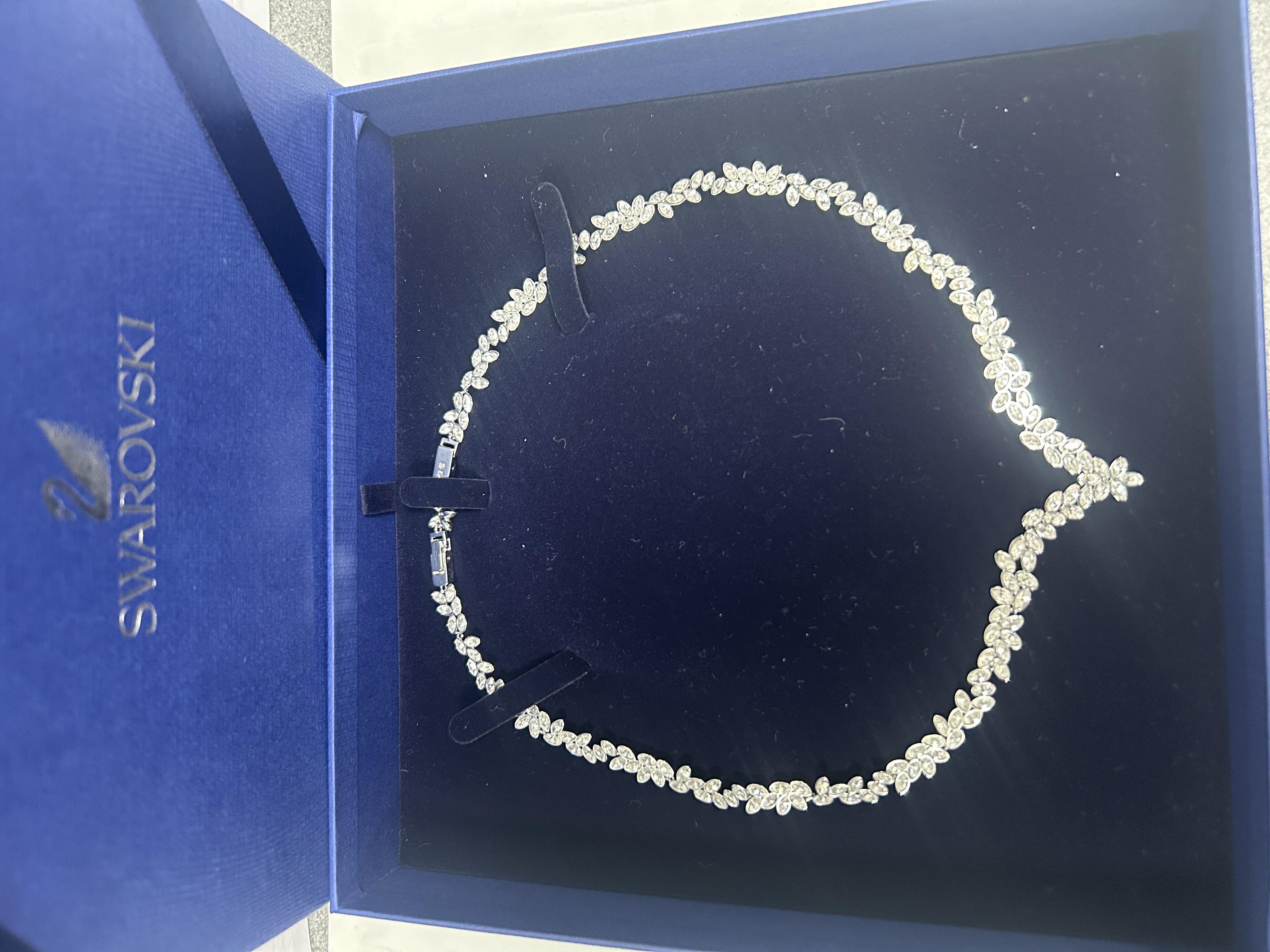 Product photo for SWAROVSKI  SWAROVSKI NECKLACE SILVER 925 BOXED