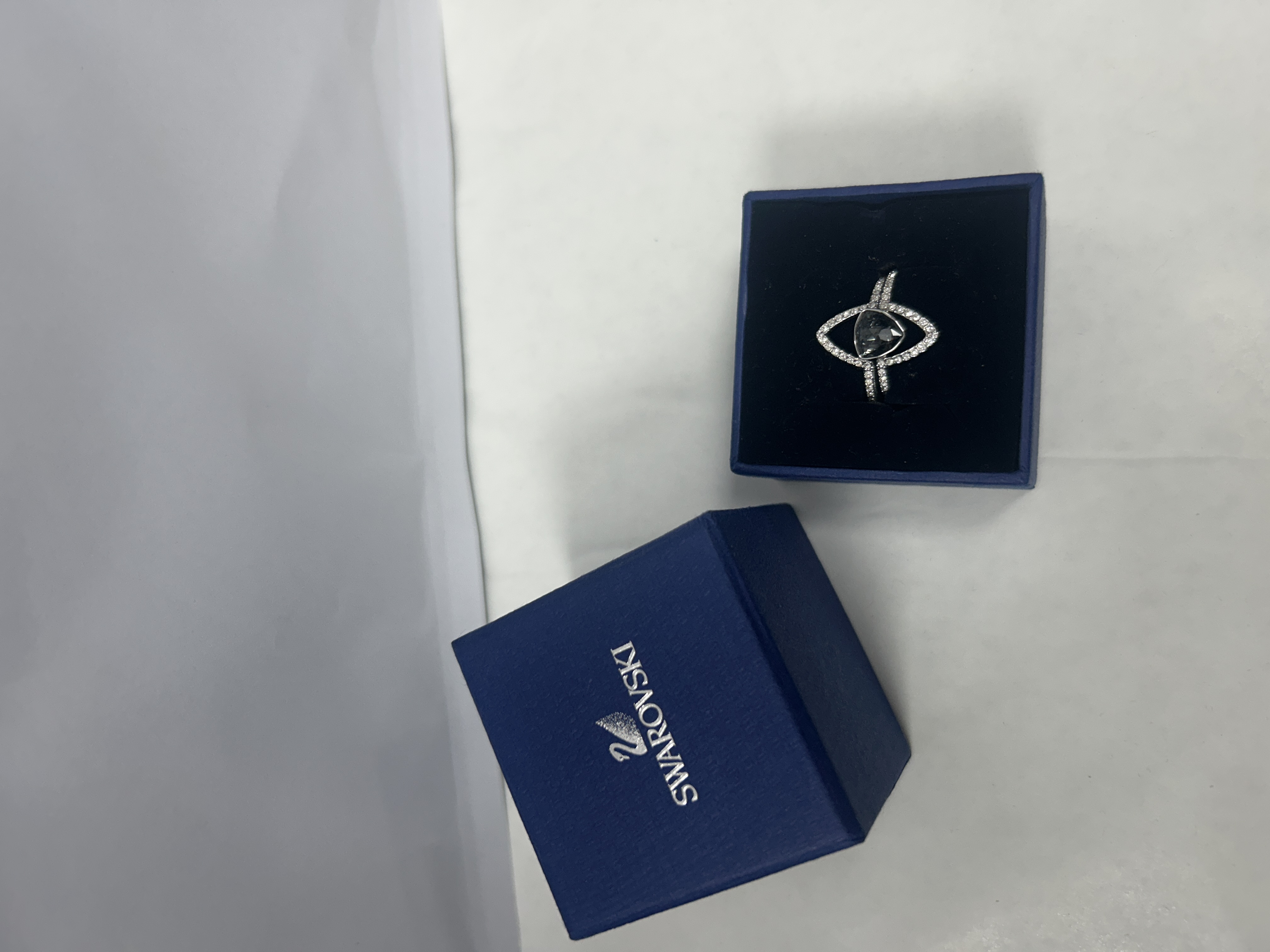 Product photo for SWAROVSKI RING SILVER SIZE 58