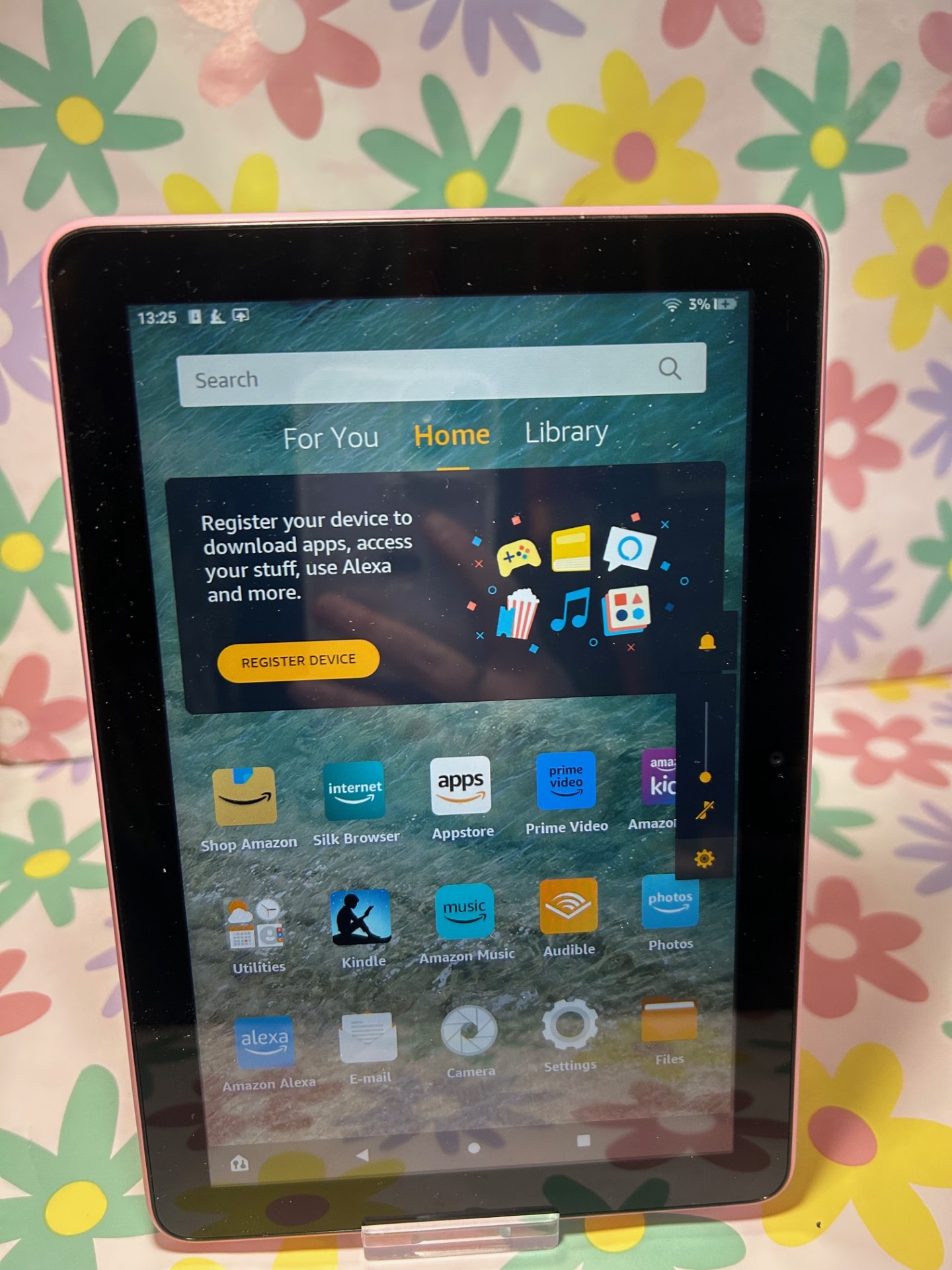 Product photo for AMAZON FIRE HD TABLET 12TH GENERATION *PINK*