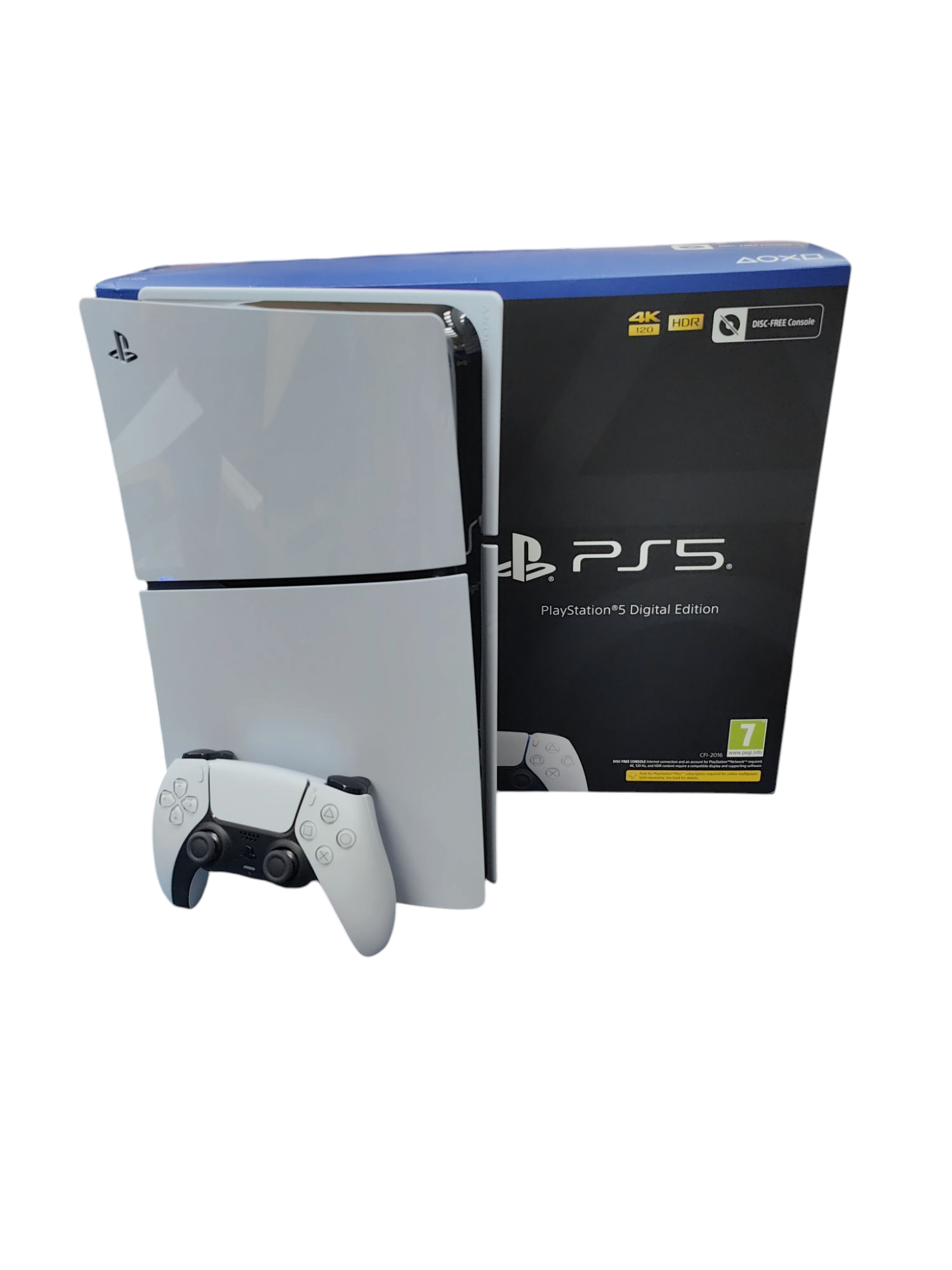 Product photo for Sony PS5 Slim Digital Edition 1TB Video Game Console - White