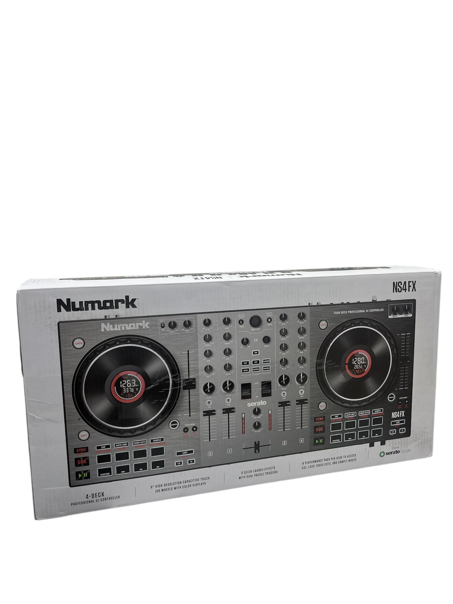 Product photo for Numark NS4FX DJ Deck Controller - Black BRAND NEW SEALED