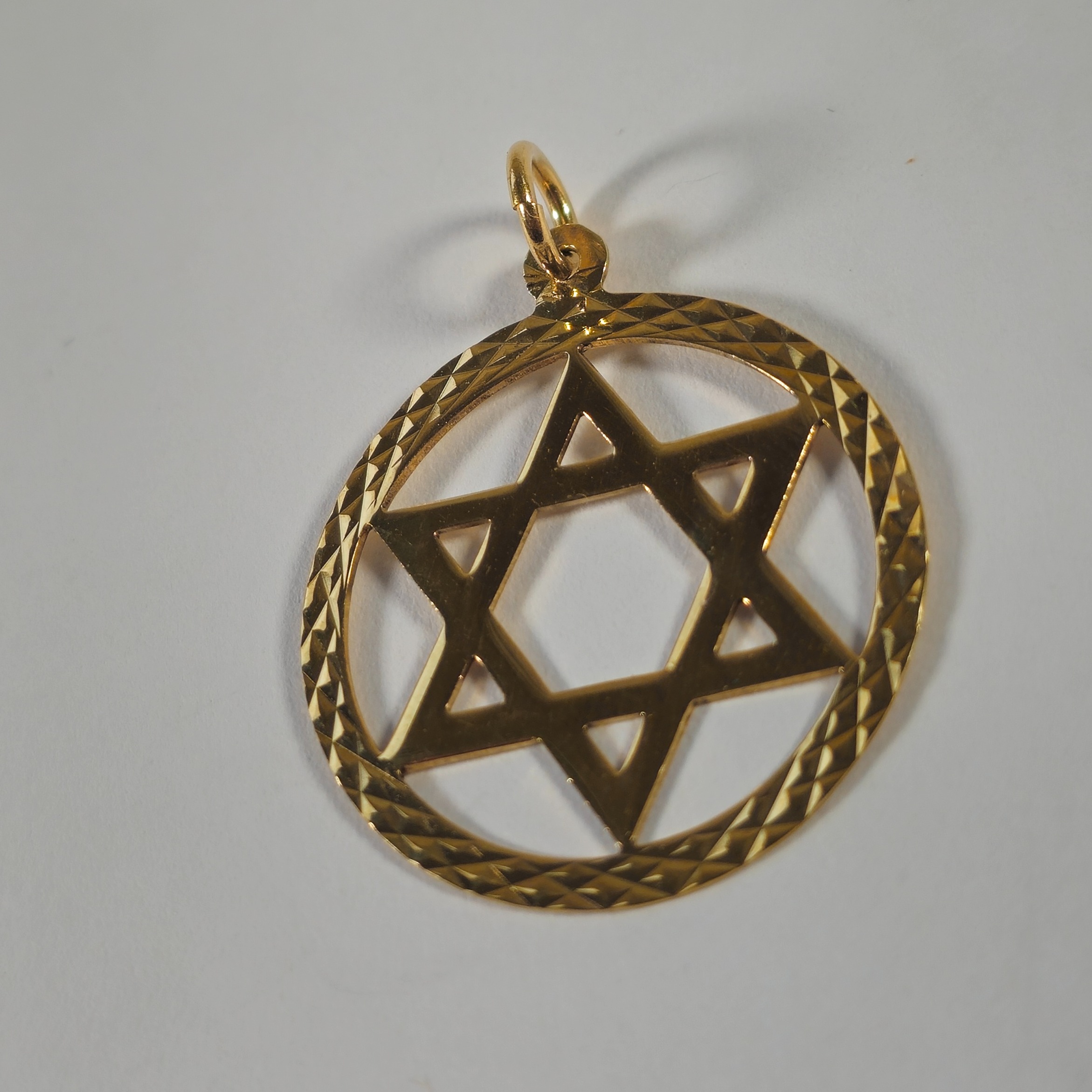 Product photo for 9ct Gold Star Of David Pendant
