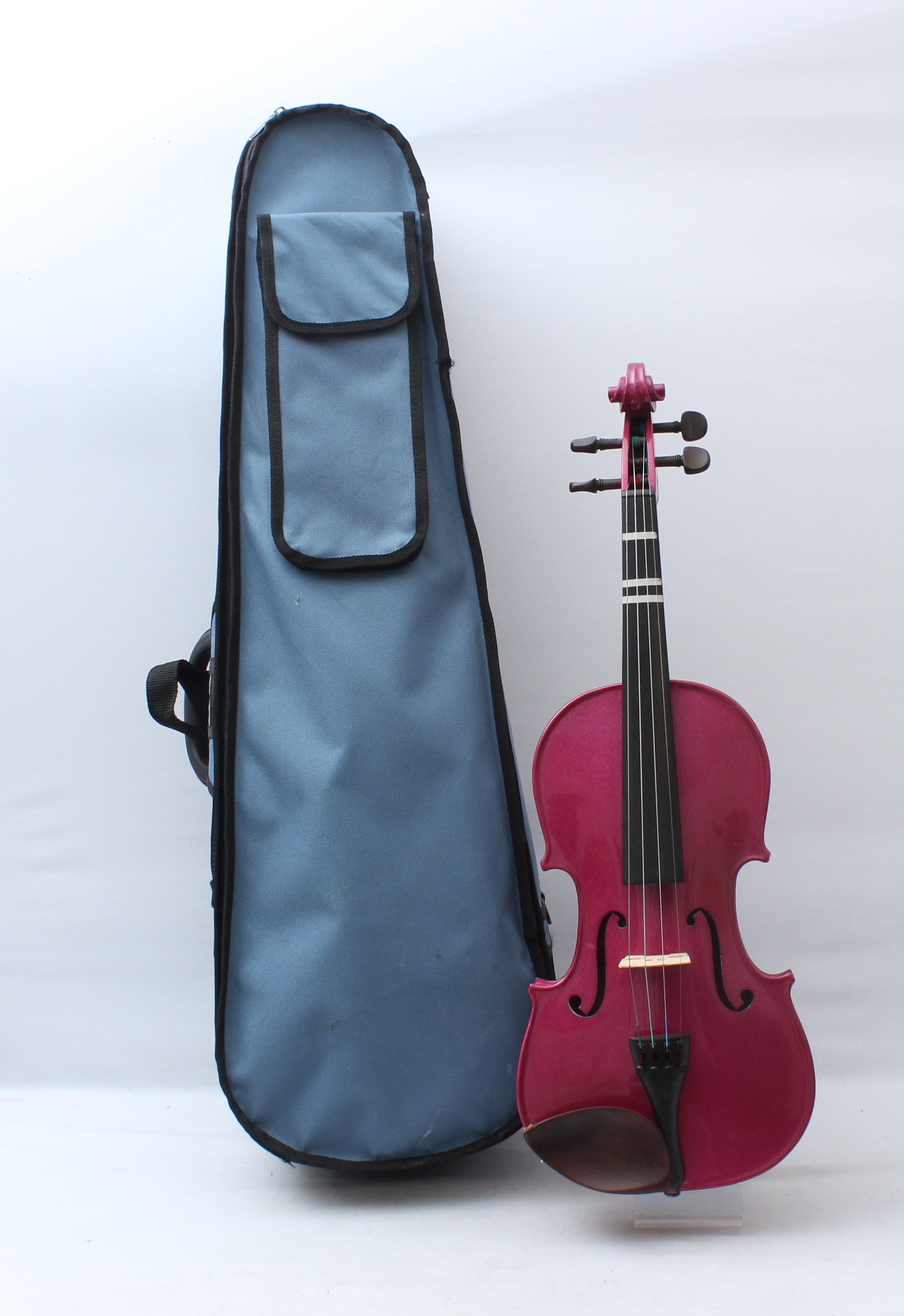 Product photo for Stentor Harlequin Violin - Raspberry Pink (U)