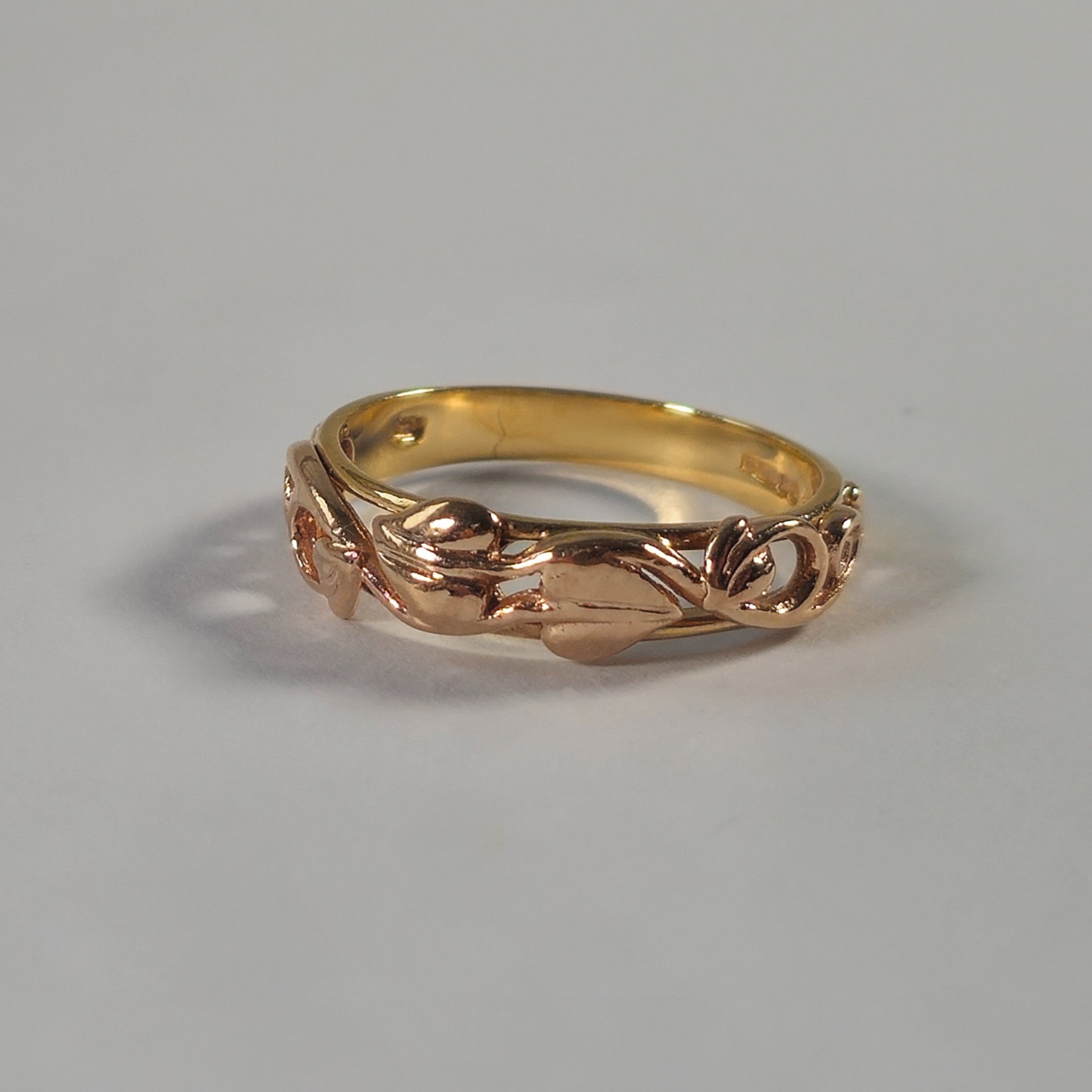 Product photo for Clogau 9ct Gold Tree of Life Half Band Ring Size I1/2