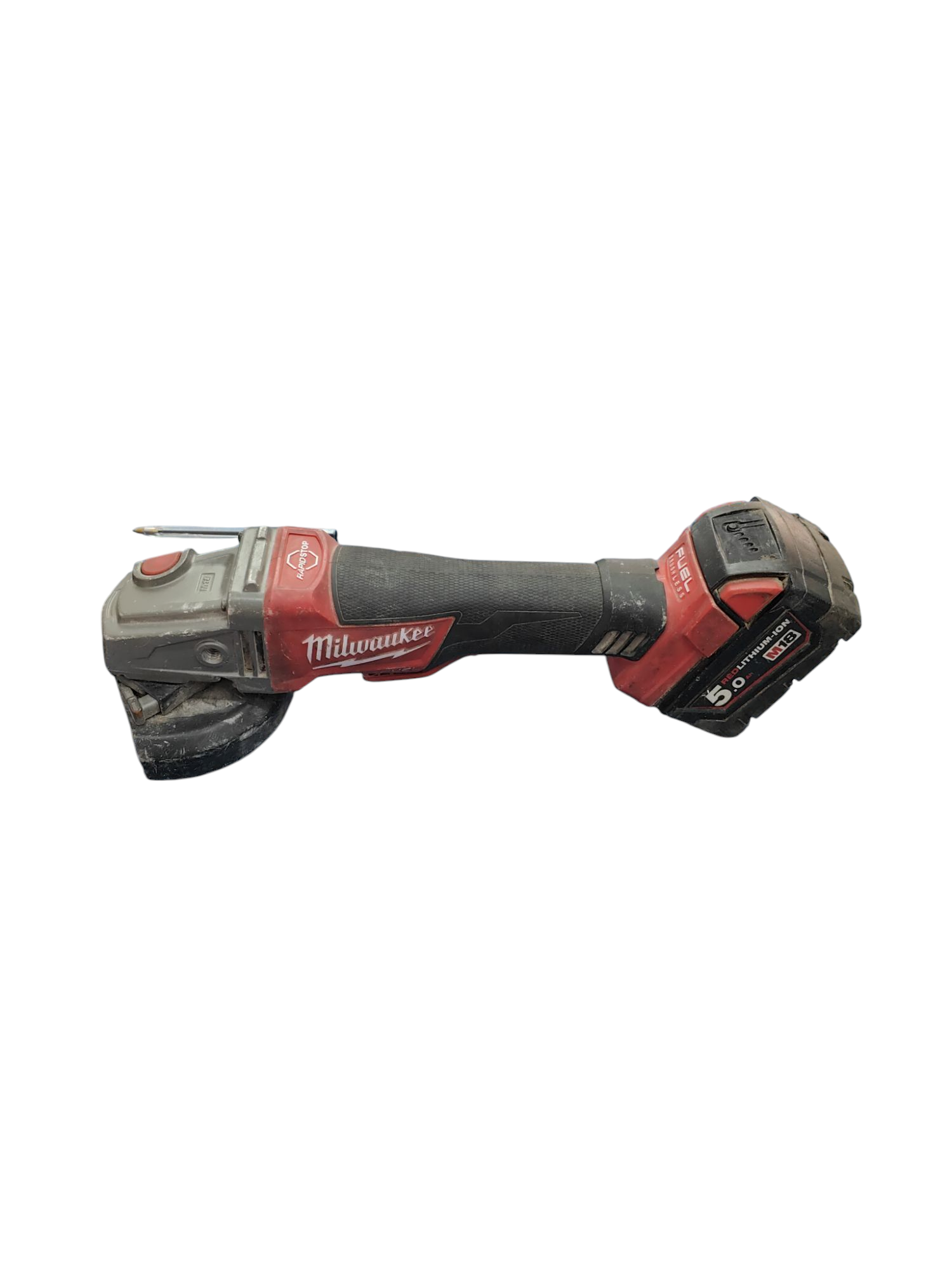 Product photo for Milwaukee M18 CAG115XPD Cordless 18v Brushless Fuel Angle Grinder +5.0Ah Battery