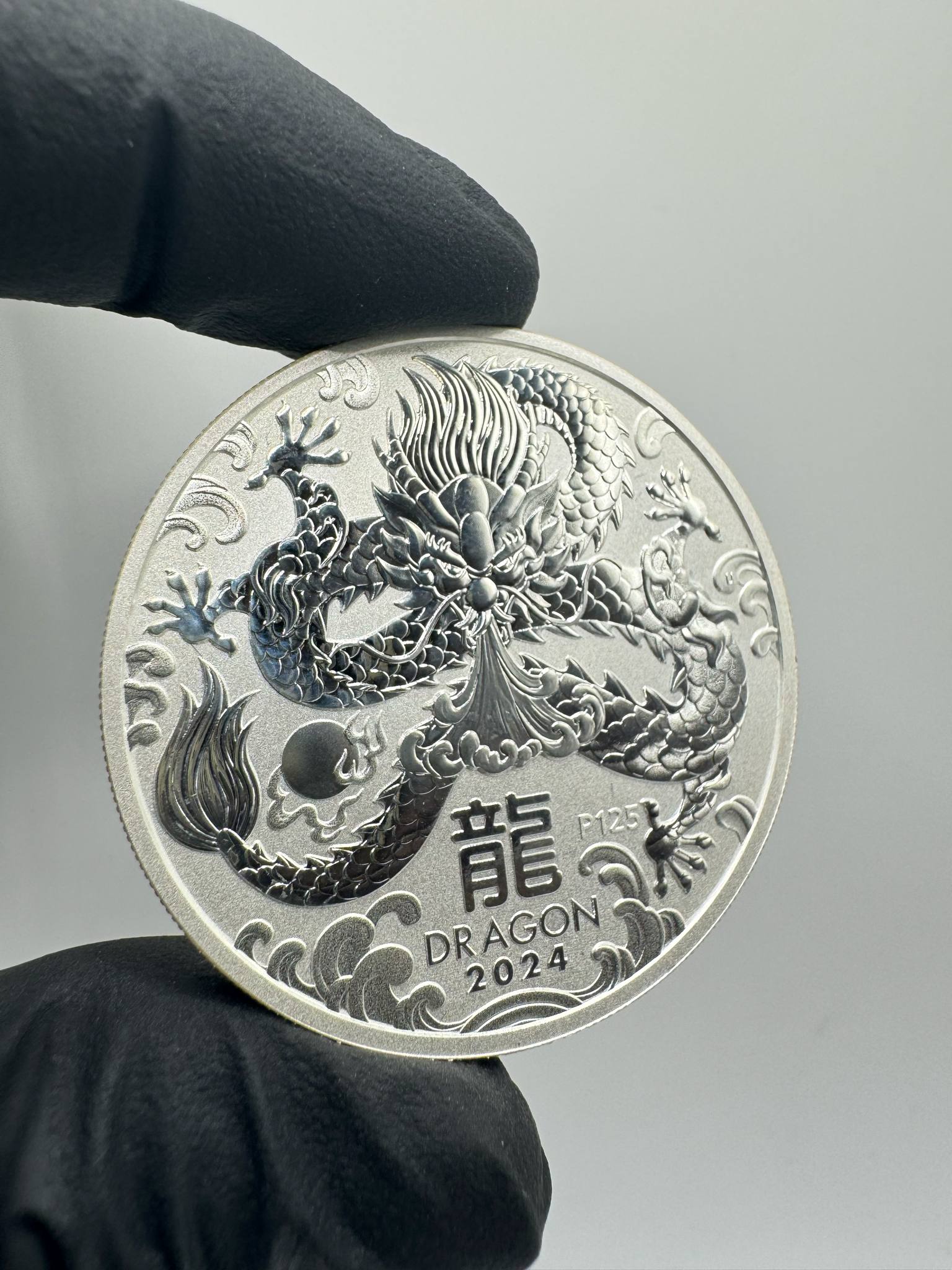 Product photo for Silver 1oz Lunar Dragon 2024 Coin