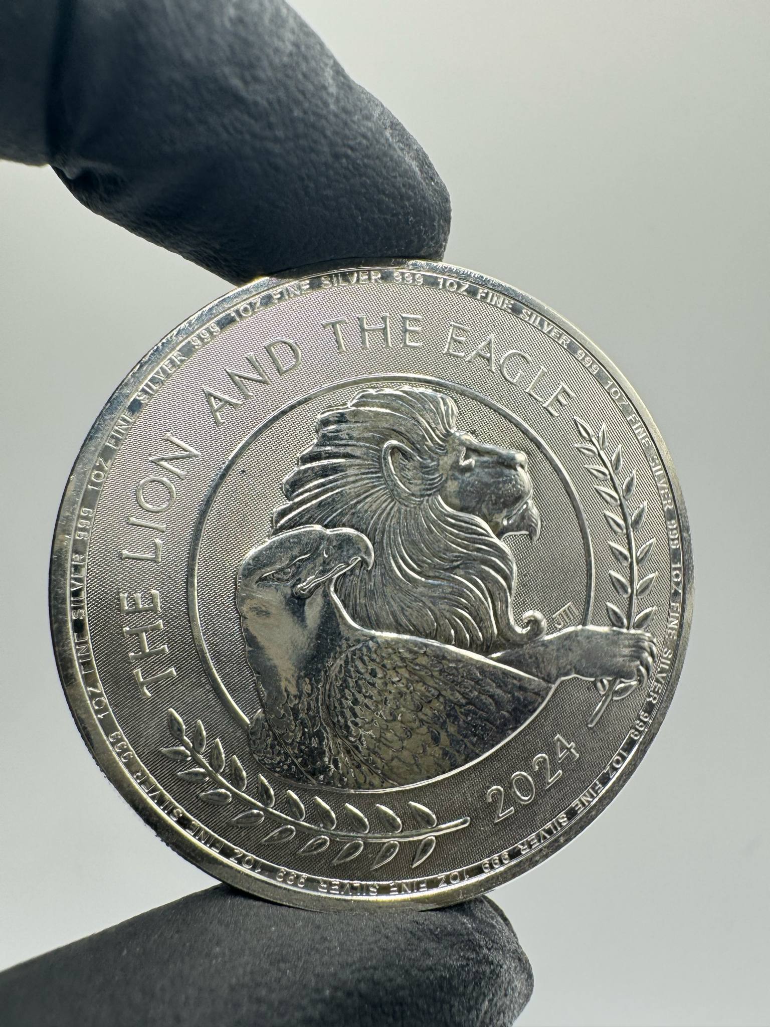 Product photo for Silver 1oz The Lion & Eagle 2024 Coin
