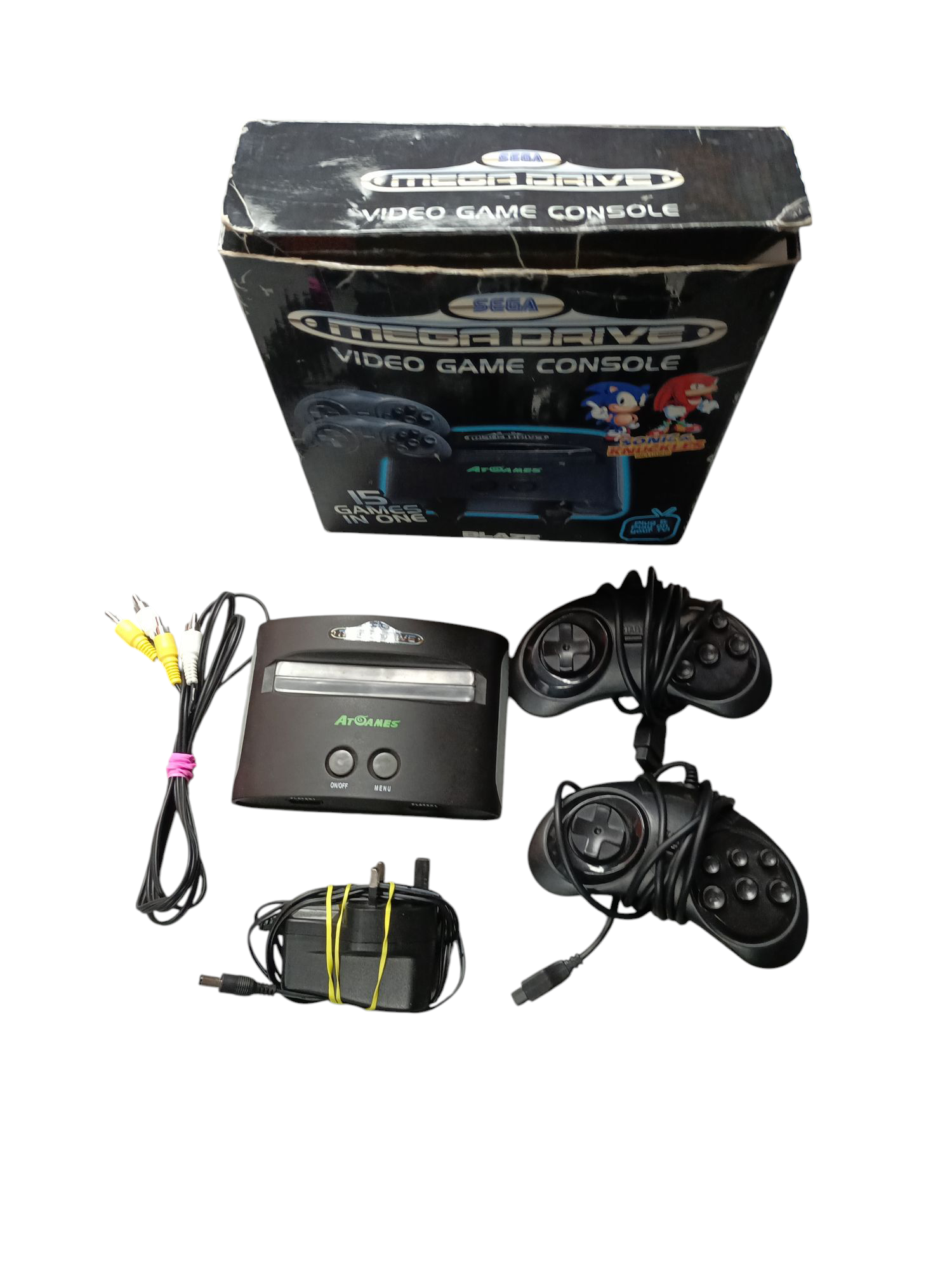 Product photo for Sega megadrive 15 in 1 Video Game Console