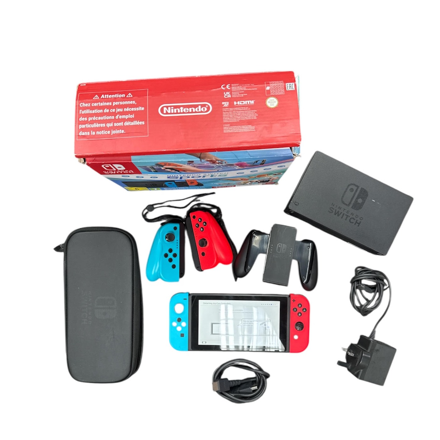 Product photo for Nintendo Switch 32GB Neon Red & Blue - No Back Stand