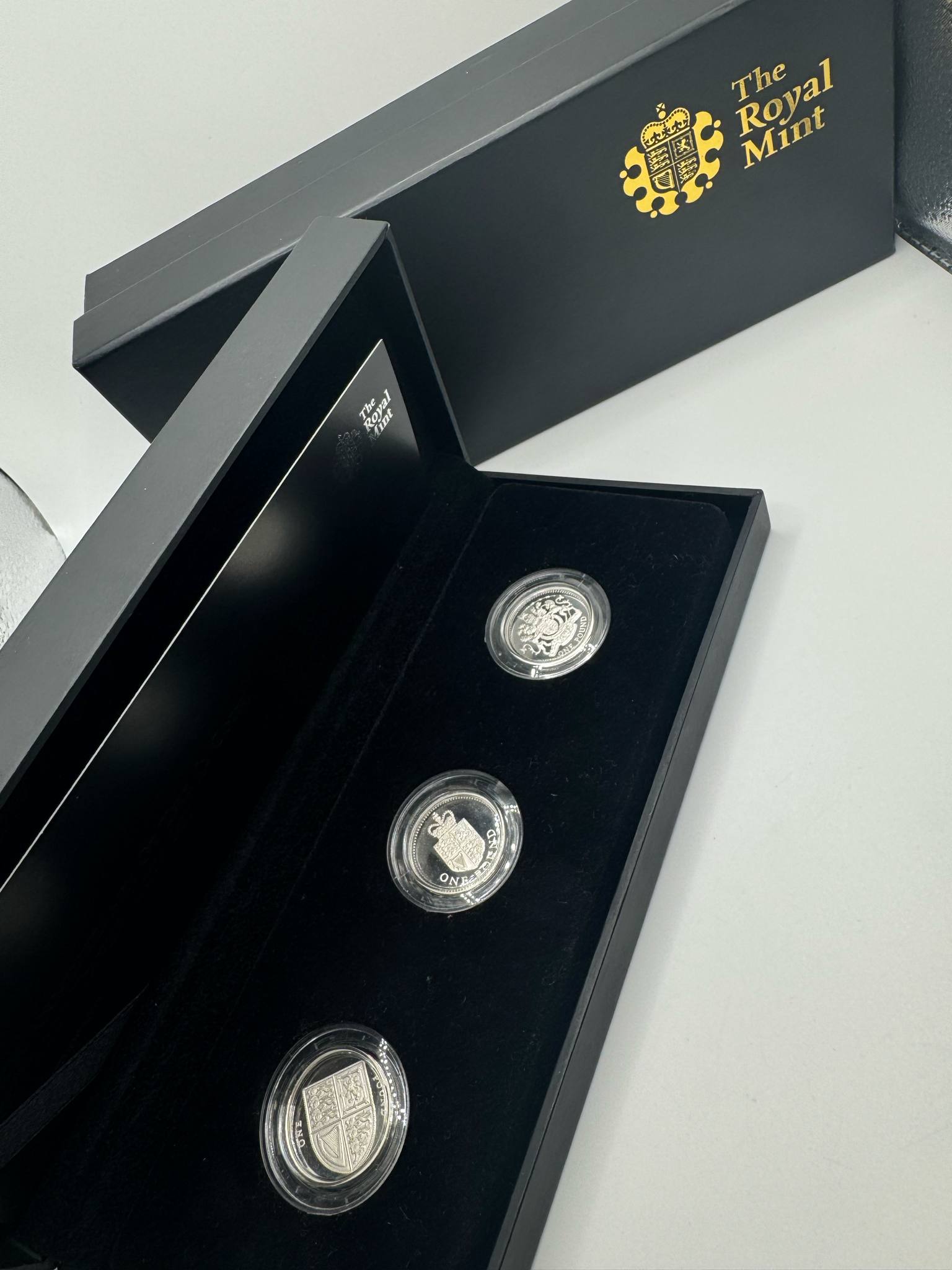 Product photo for The Royal Mint Silver 30th Anniversary Of £1 Coin Set