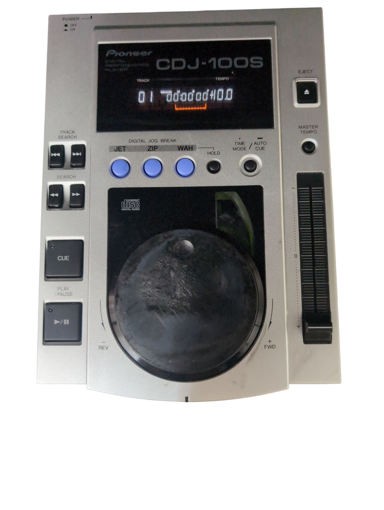 Product photo for Pioneer CDJ-100S Professional DJ CD Player – Jog Effects Good Condition