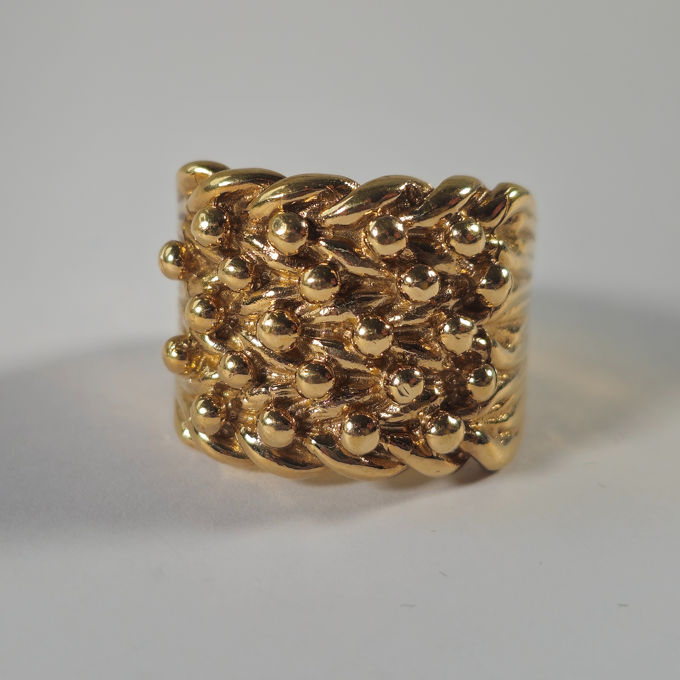 Product photo for 9ct Gold Keeper Ring Size X