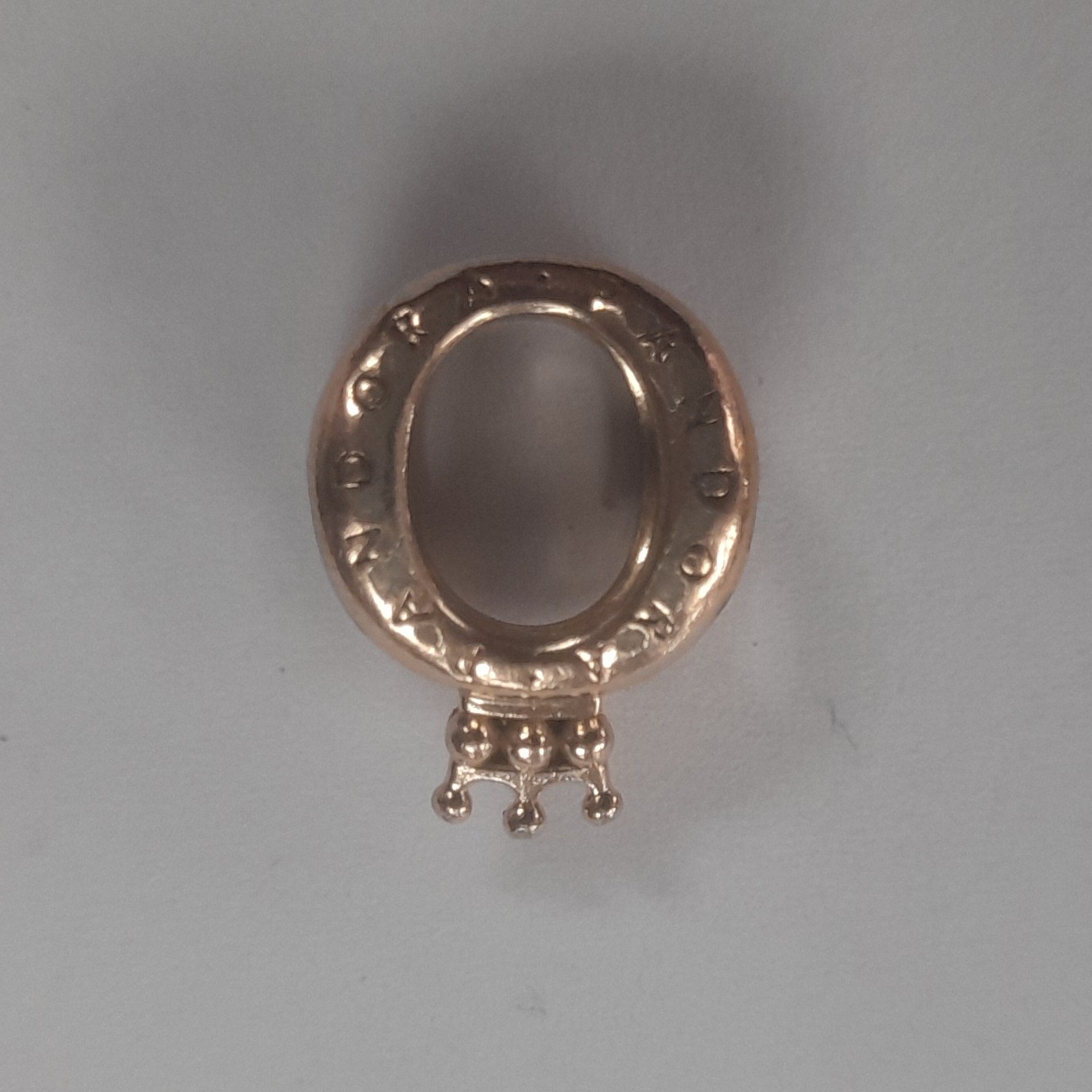 Product photo for Pandora Original O With Crown Rose Gold