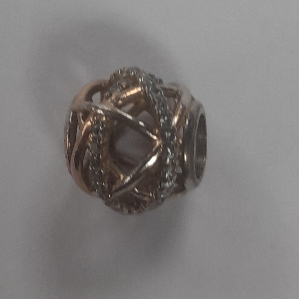 Product photo for Pandora Rose Gold Ball Charm