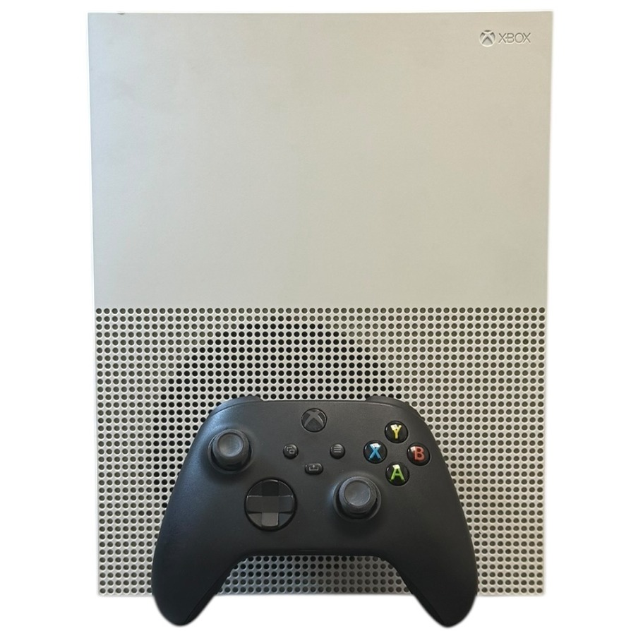 Product photo for Microsoft Xbox One S Console With Official Controller - White, 500GB