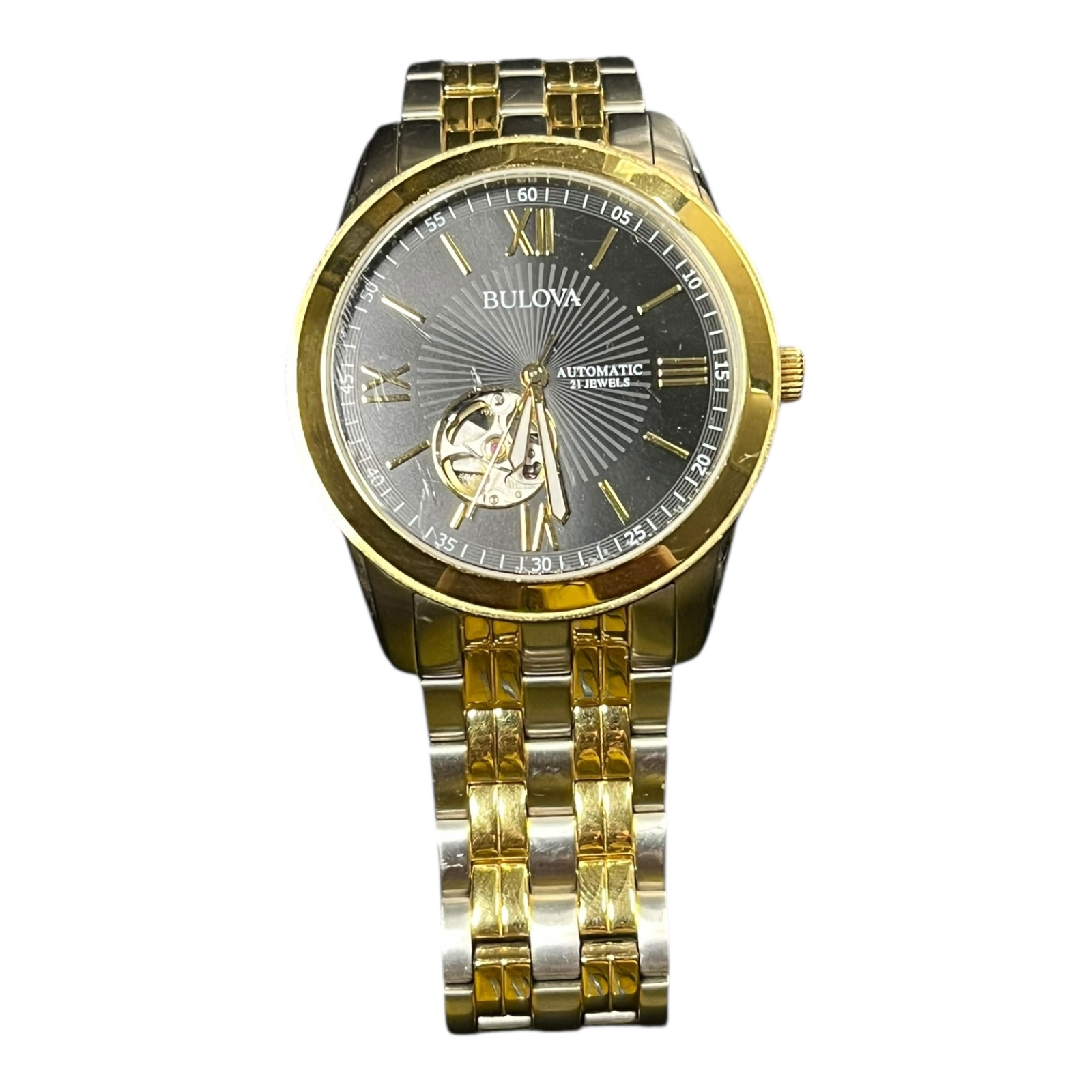 Product photo for Bulova Dress Watch – Automatic Movement Elegant Classic Design Used