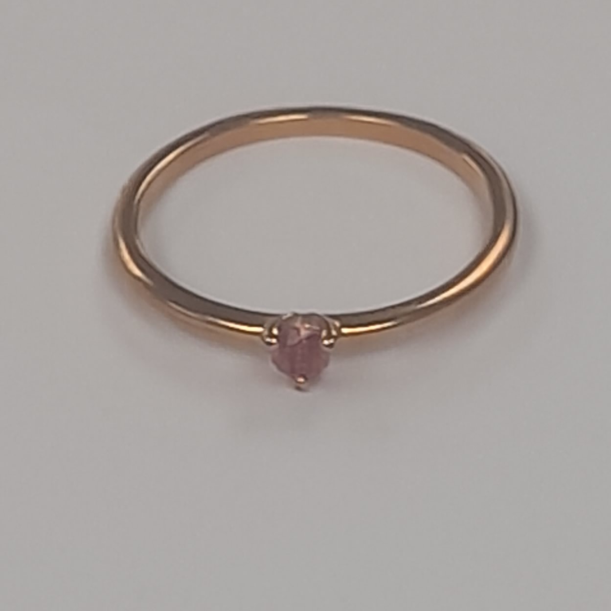 Product photo for Pandora Rose Gold Ring With Pink Stone
