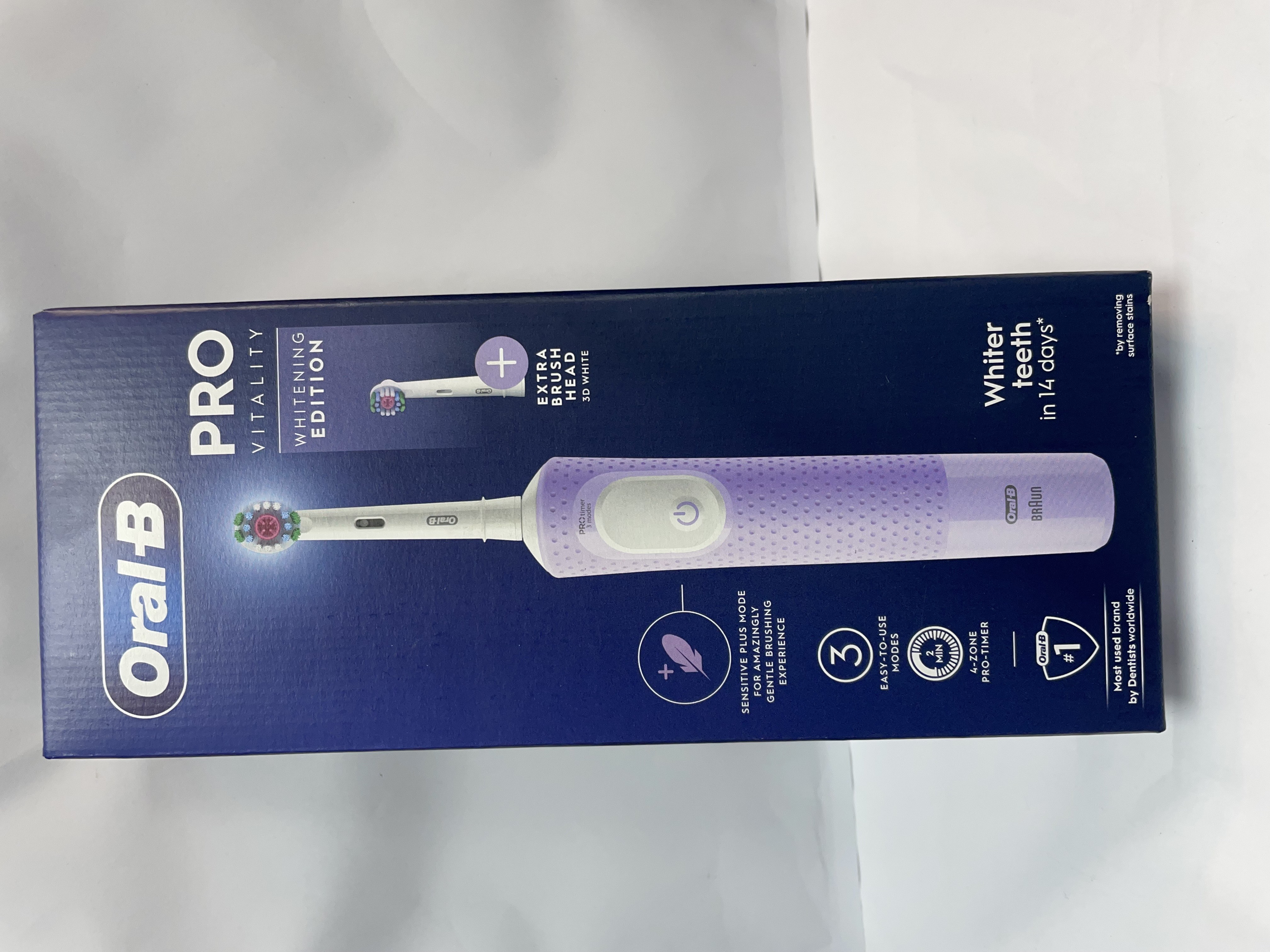 Product photo for Oral B Oral B Pro Vitality Whitening Edition Lilac