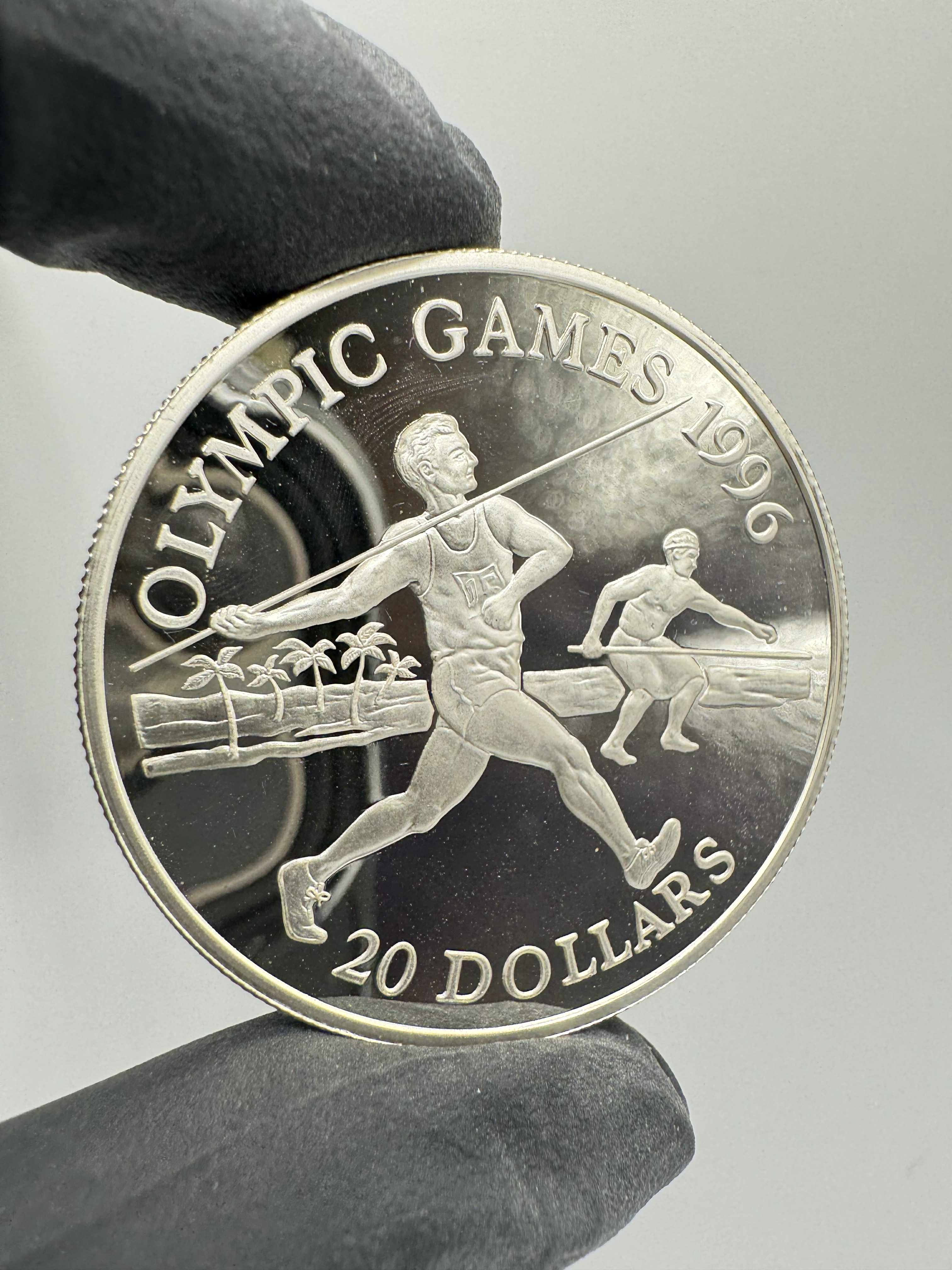 Product photo for Silver 1oz Olympic Games 1996 $20 Tuvalu Coin