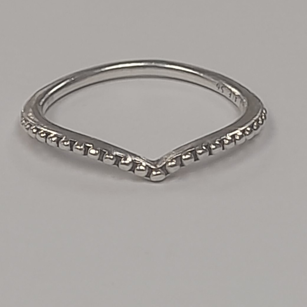 Product photo for Silver Pandora Wishbone Ring
