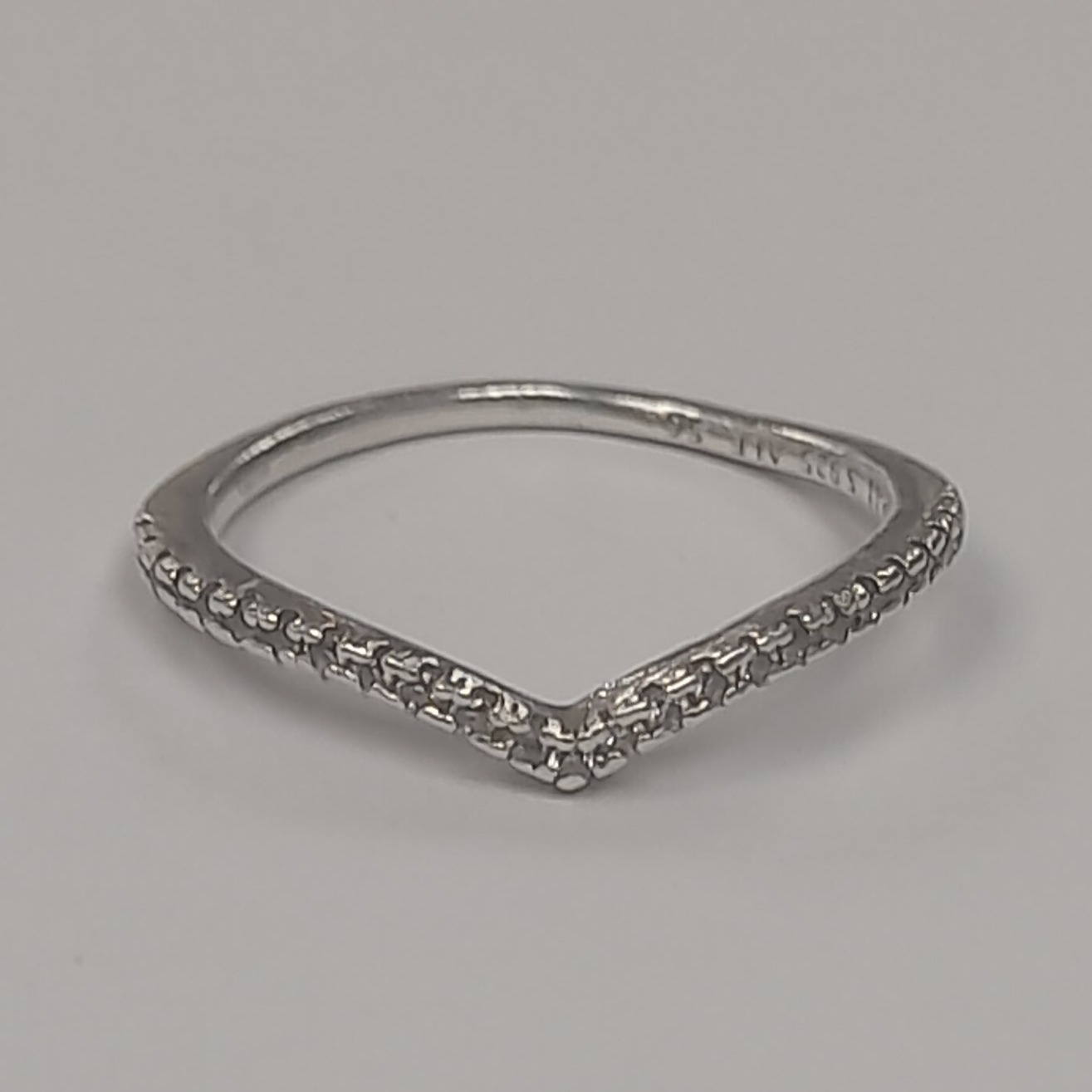 Product photo for Silver Pandora Wishbone Ring