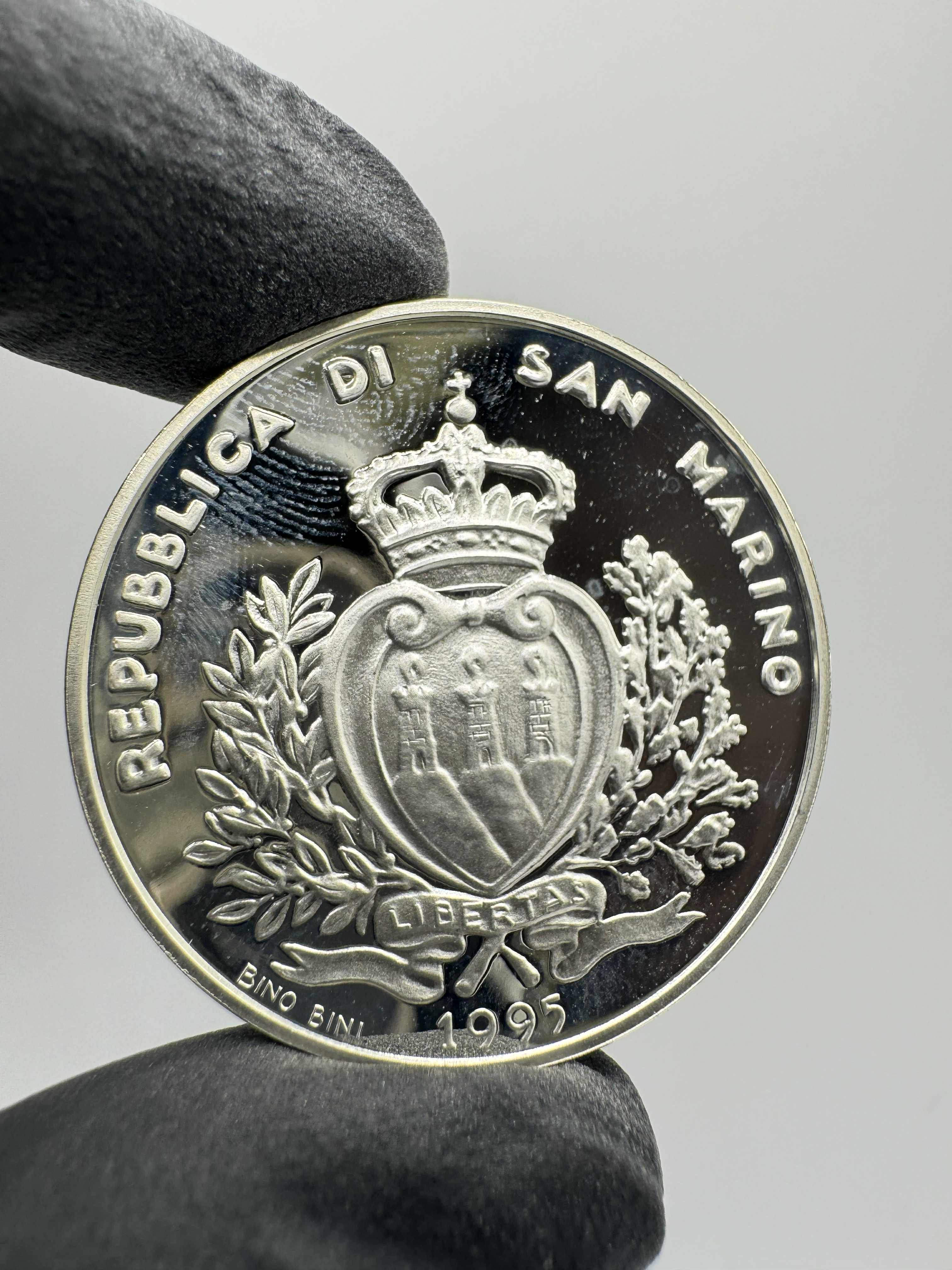 Product photo for Silver D. Allenberg Olympic 1996 Coin