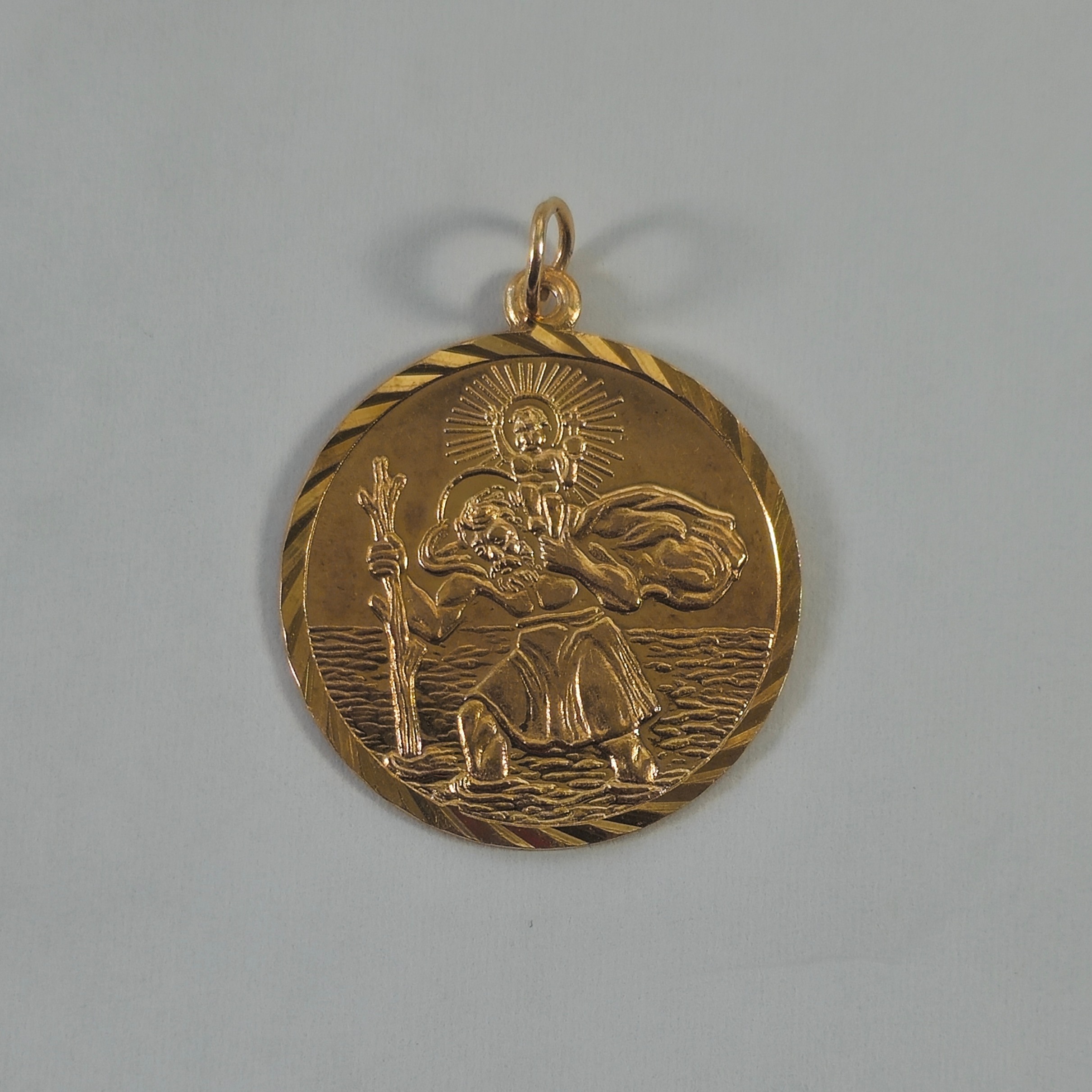 Product photo for 9ct Gold St. Christopher Pendant