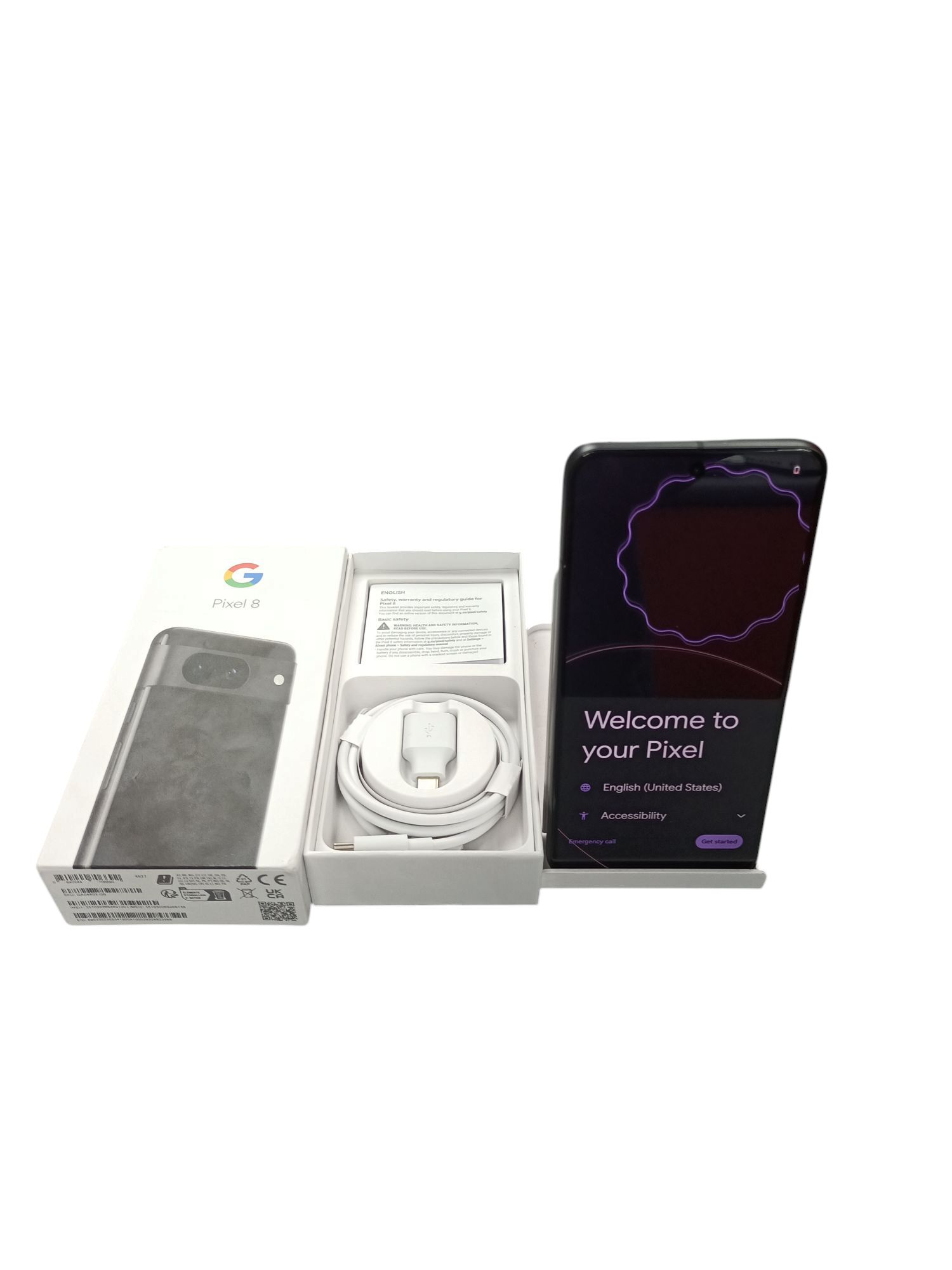 Product photo for Google Pixel 8 128GB Obsidian, Unlocked A