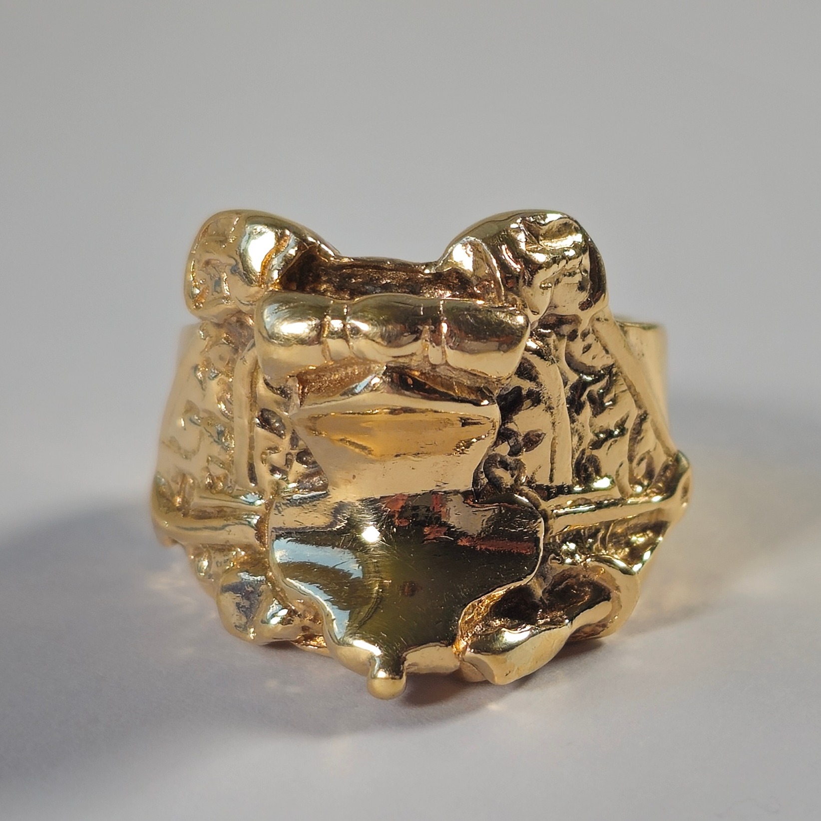 Product photo for 9ct Gold Saddle Ring Size V