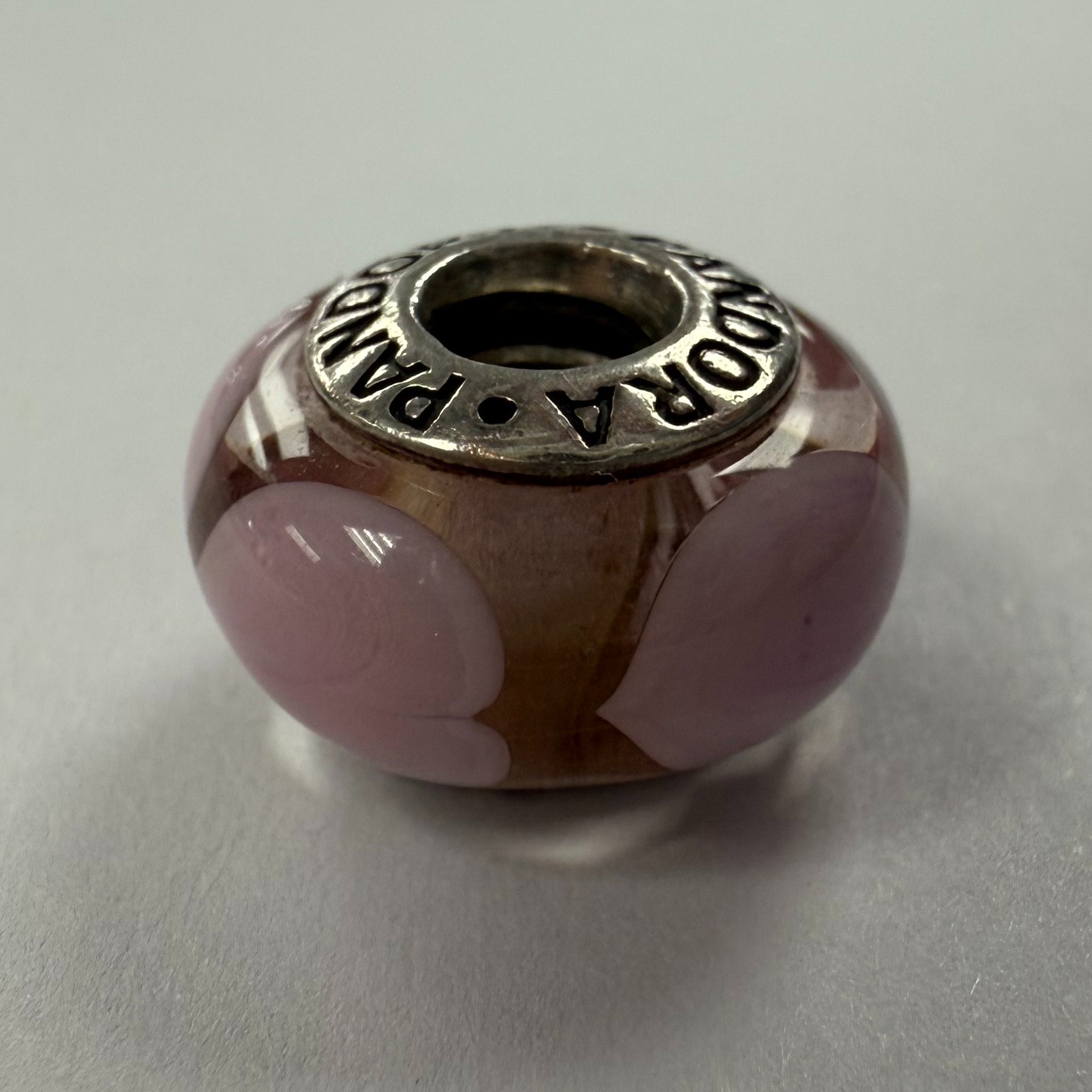 Product photo for Pandora Pink 3D Heart Charm