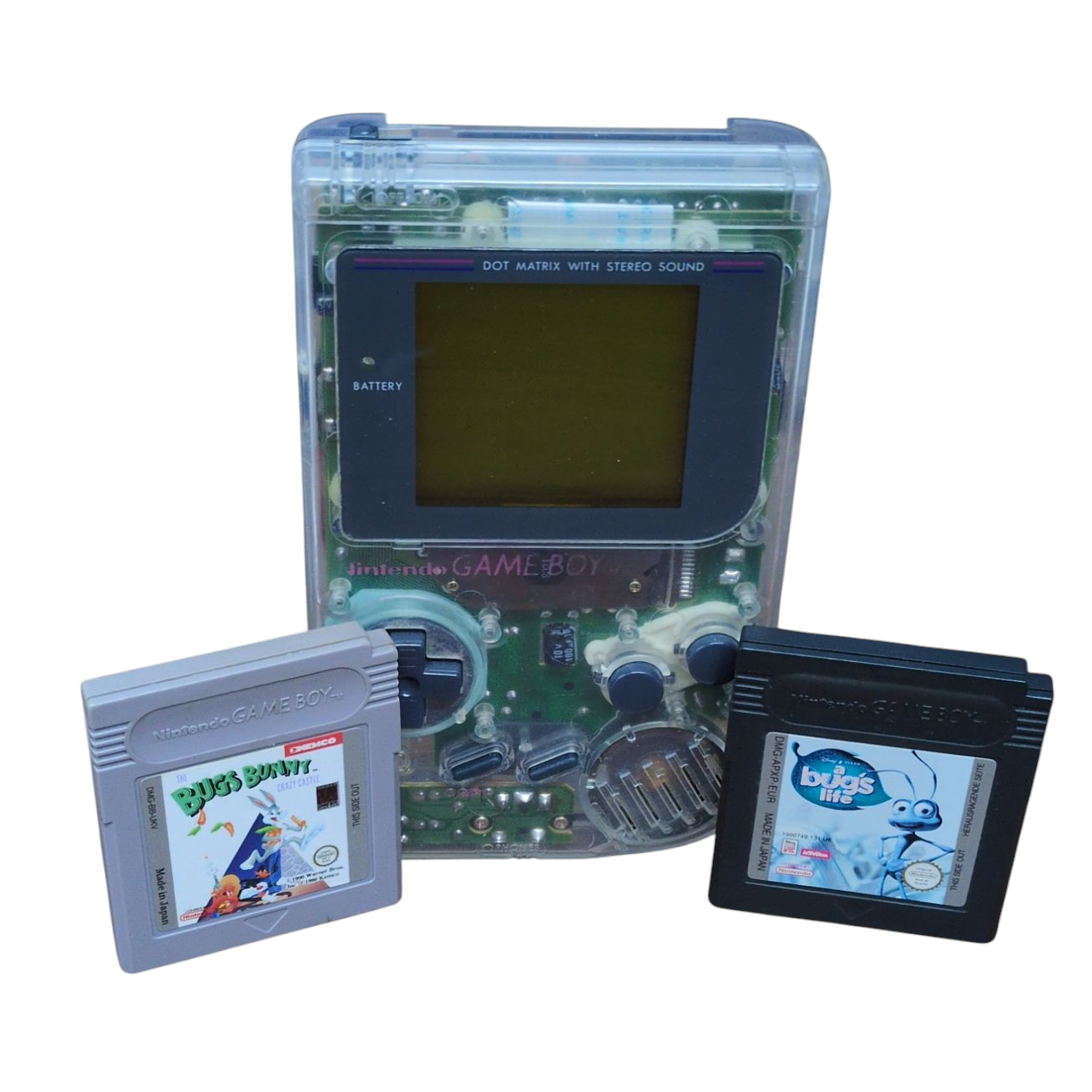 Product photo for Nintendo Game Boy Original Console Clear
