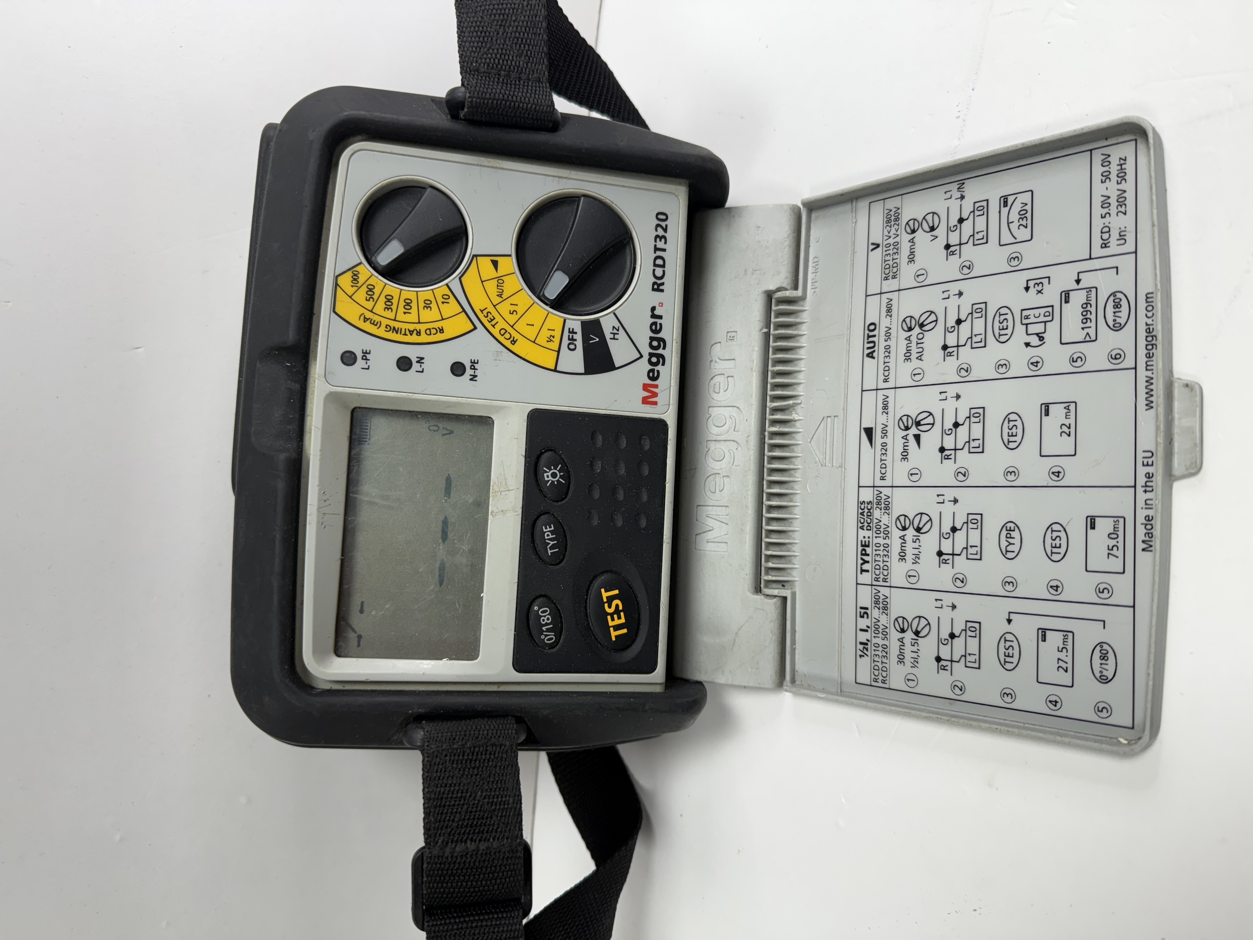 Product photo for MEGGER Megger RCDT310-EN-BS RCD Tester, Loop Impedance Test Type 2