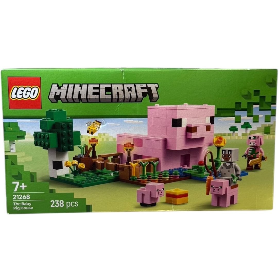 Product photo for New: Lego Minecraft The Baby Pig House - Set 21268, 238 Pcs