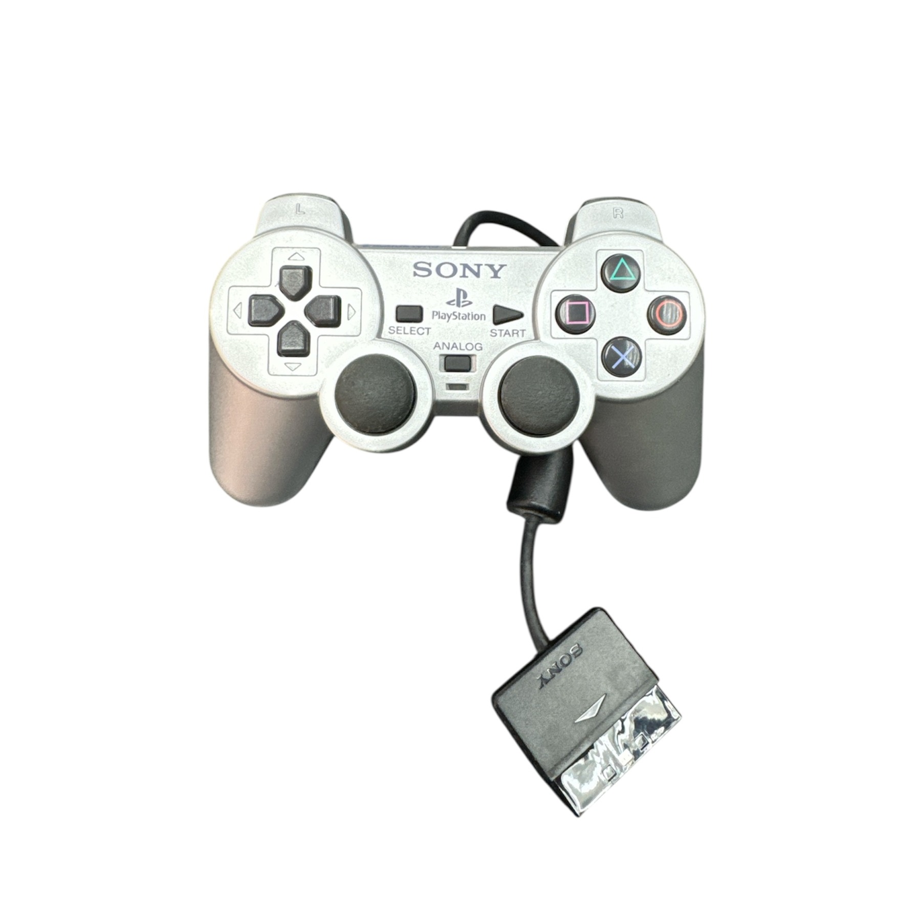 Product photo for Sony PS2 Official DualShock 2 Silver Controller