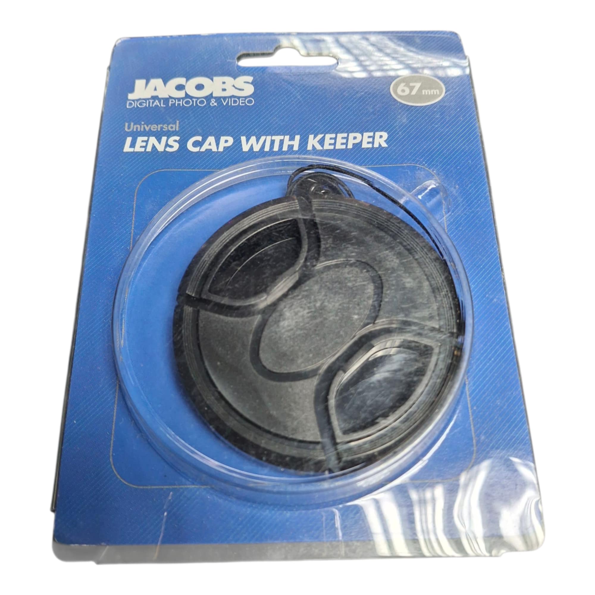 Product photo for 67mm Universal Centre Pinch Lens Cap With Keeper String