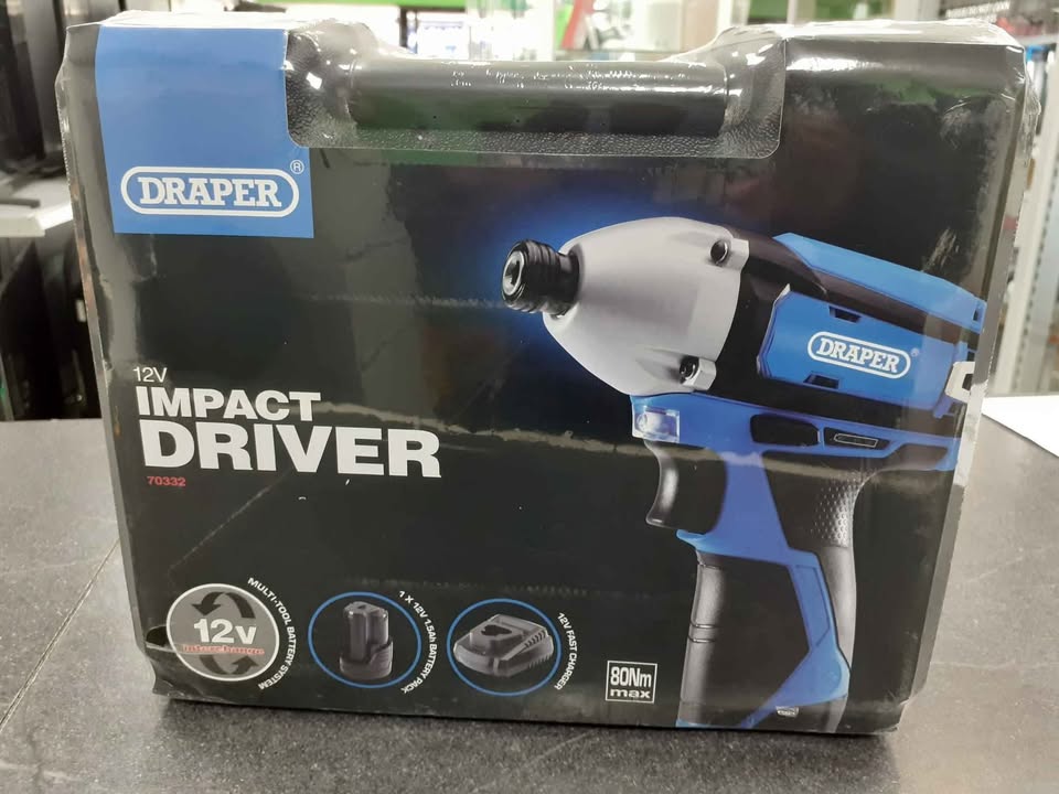 Product photo for Draper Impact Driver 12V 70332 BRAND NEW