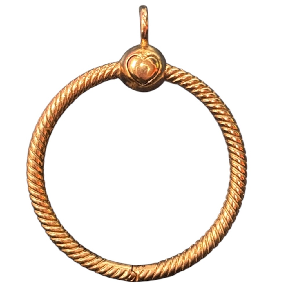 Product photo for Genuine Pandora Moments Small O Pendant Rose Gold