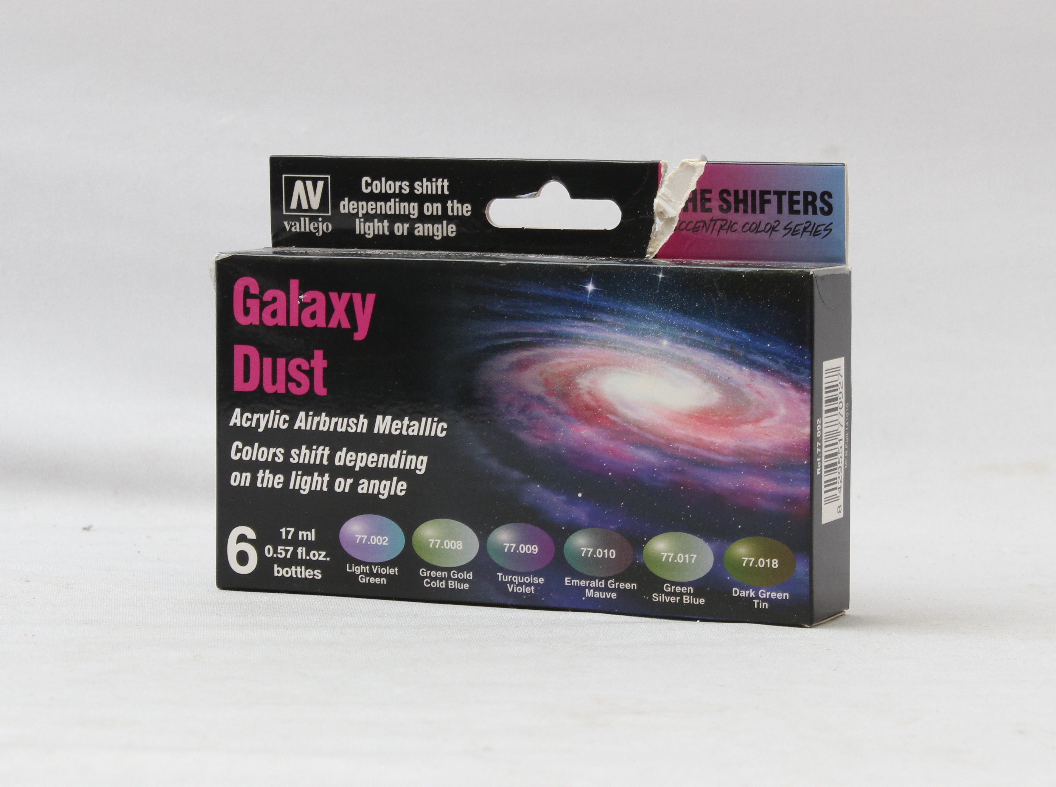 Product photo for Vallejo The Shifters Series Galaxy Dust Acrylic Metallic Paints - 77.092 New