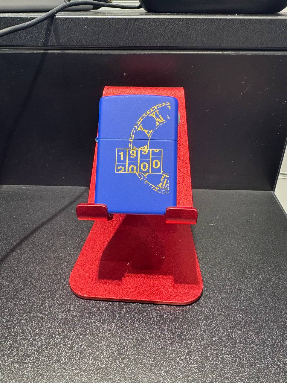 Product photo for Zippo 234 Planeta Blue Millenium Lighter 1999-2000