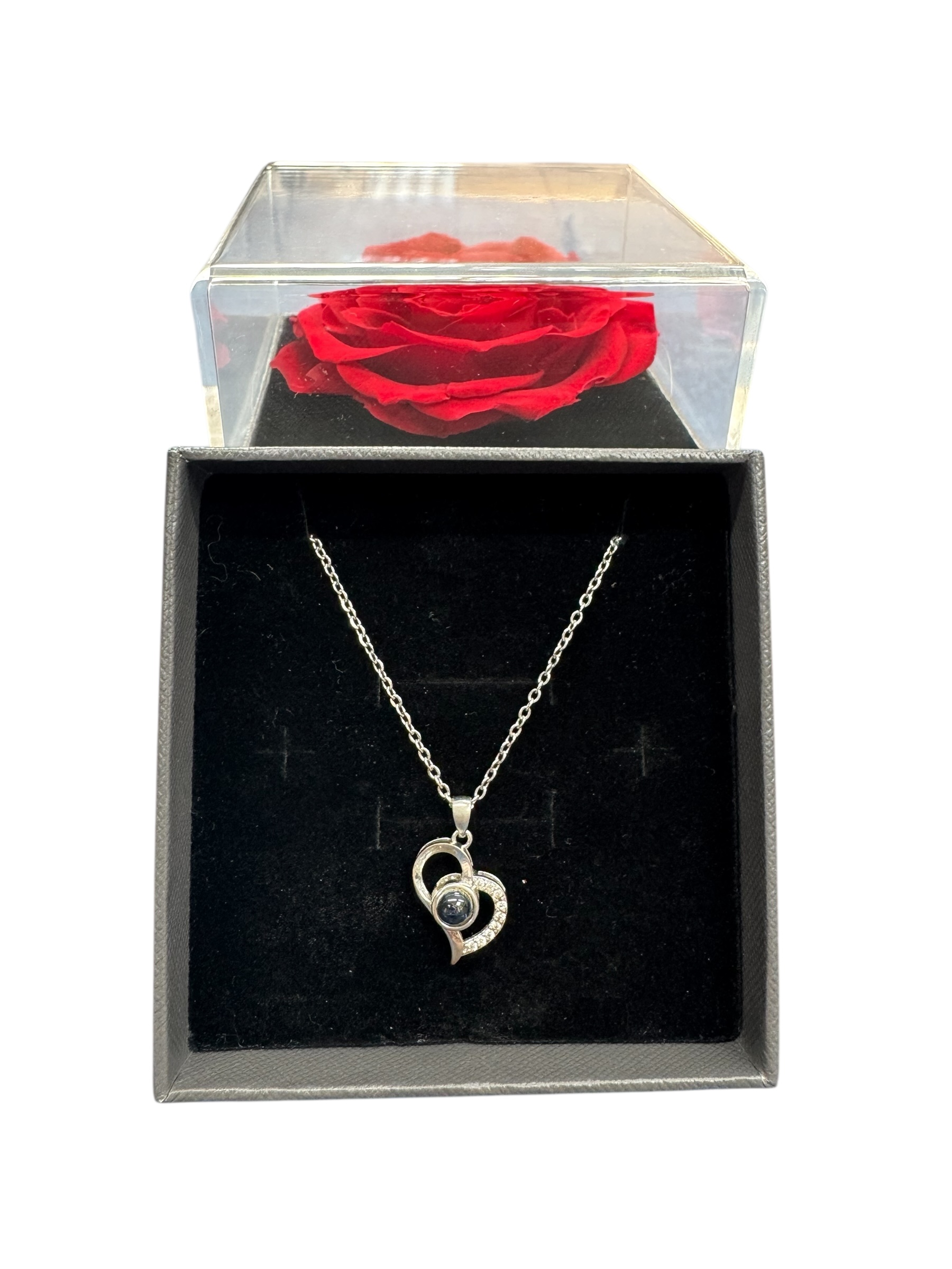 Product photo for Best Wishes Flower Box & Necklace