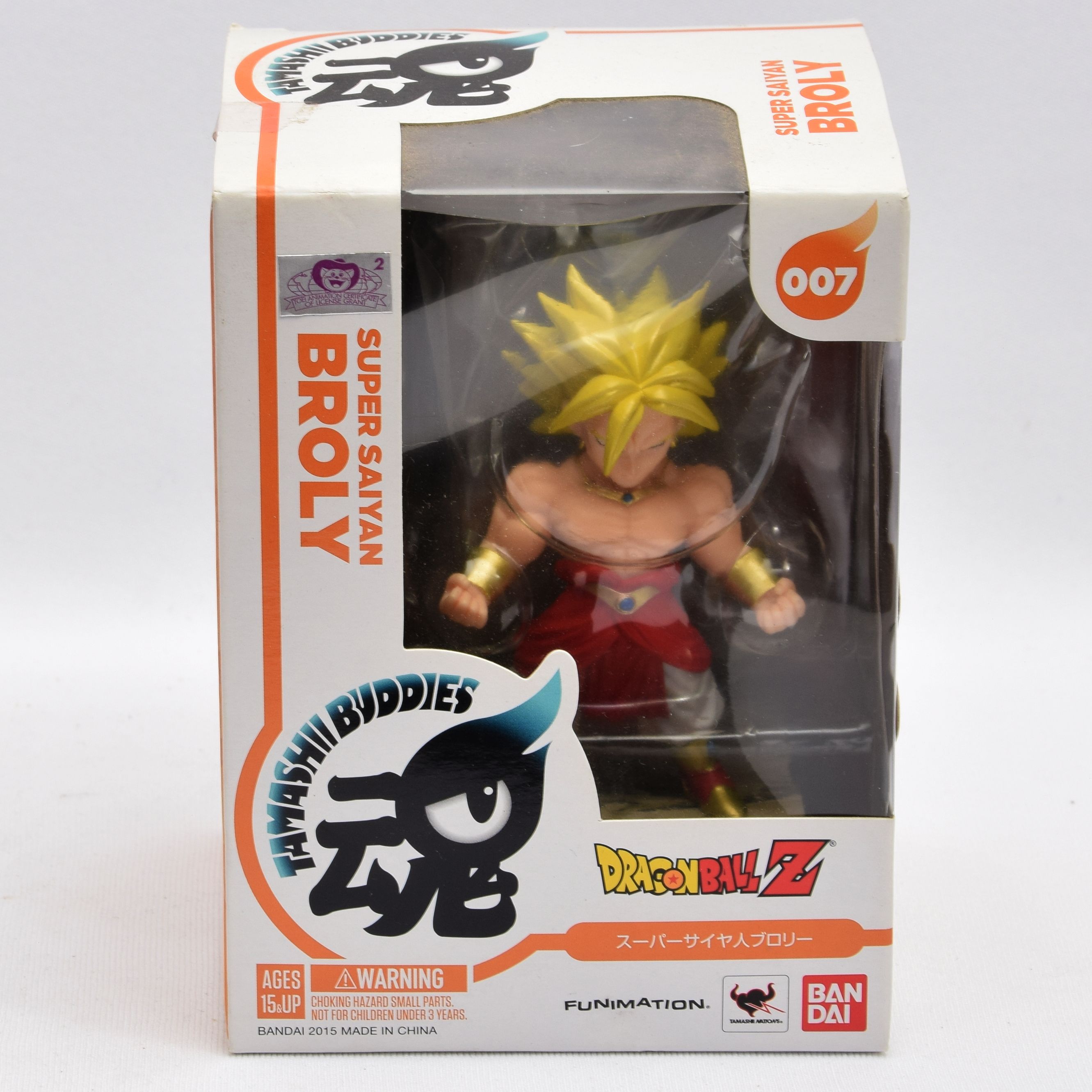 Product photo for TAMASHII BUDDIES Dragonball Z - Super Saiyan Broly Action Figure 007 (U)