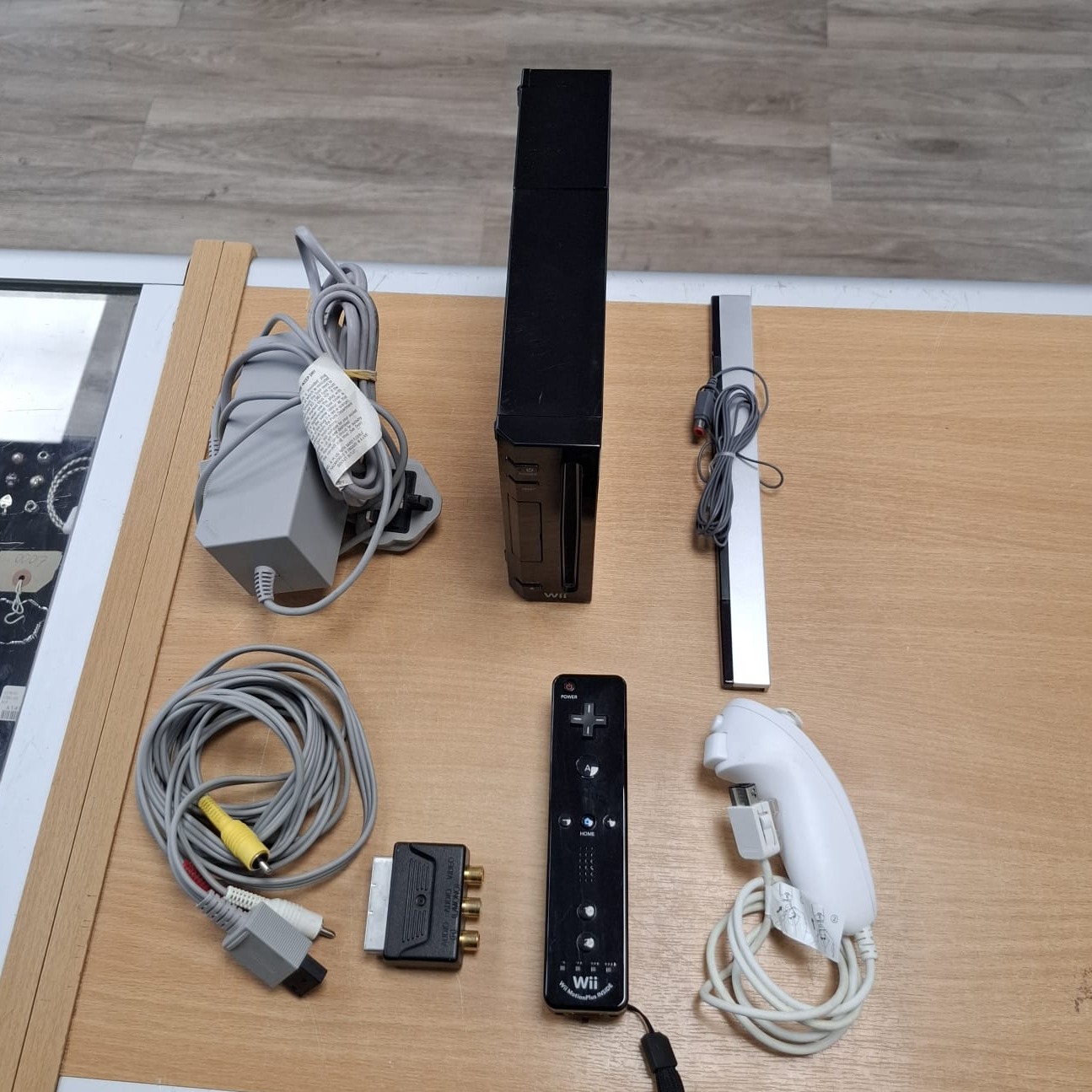Product photo for Nintendo Wii Console In Black - 1 Controller