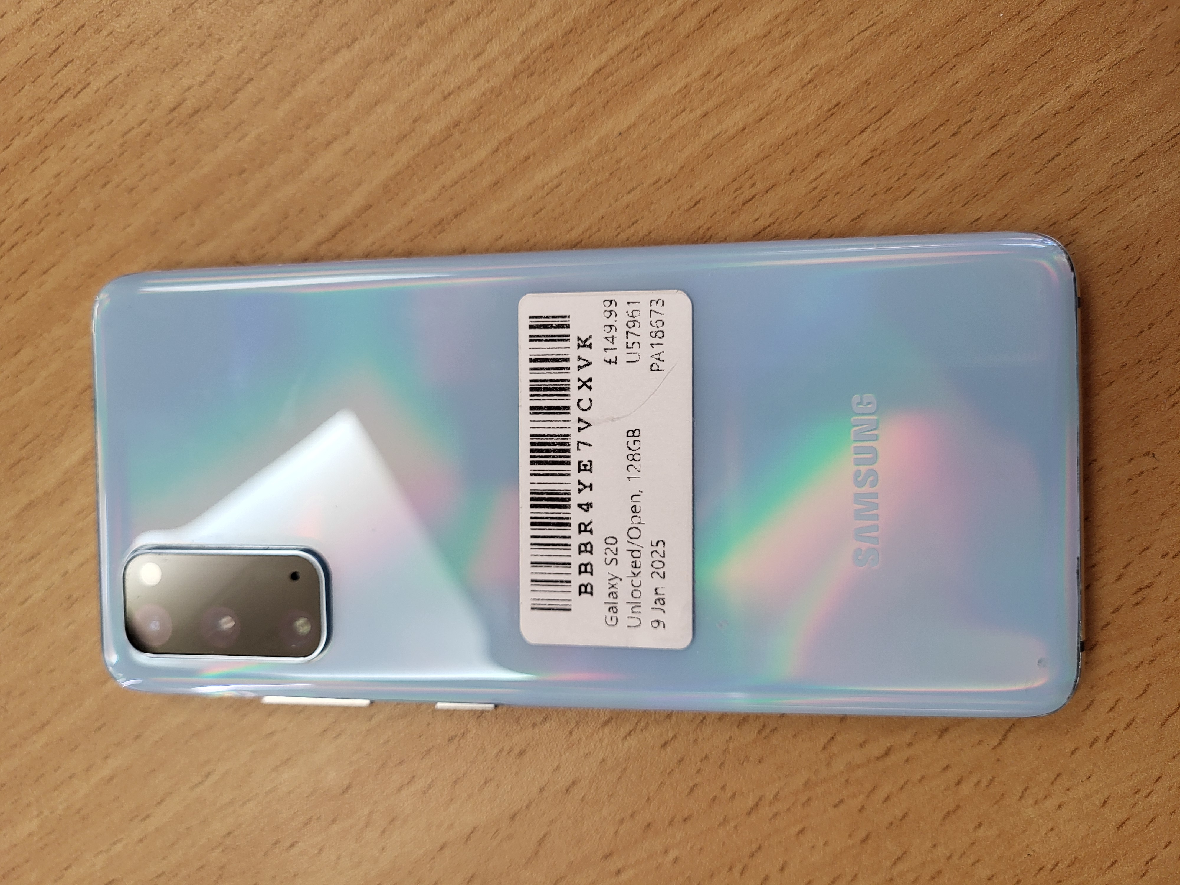Product photo for Samsung Galaxy S20