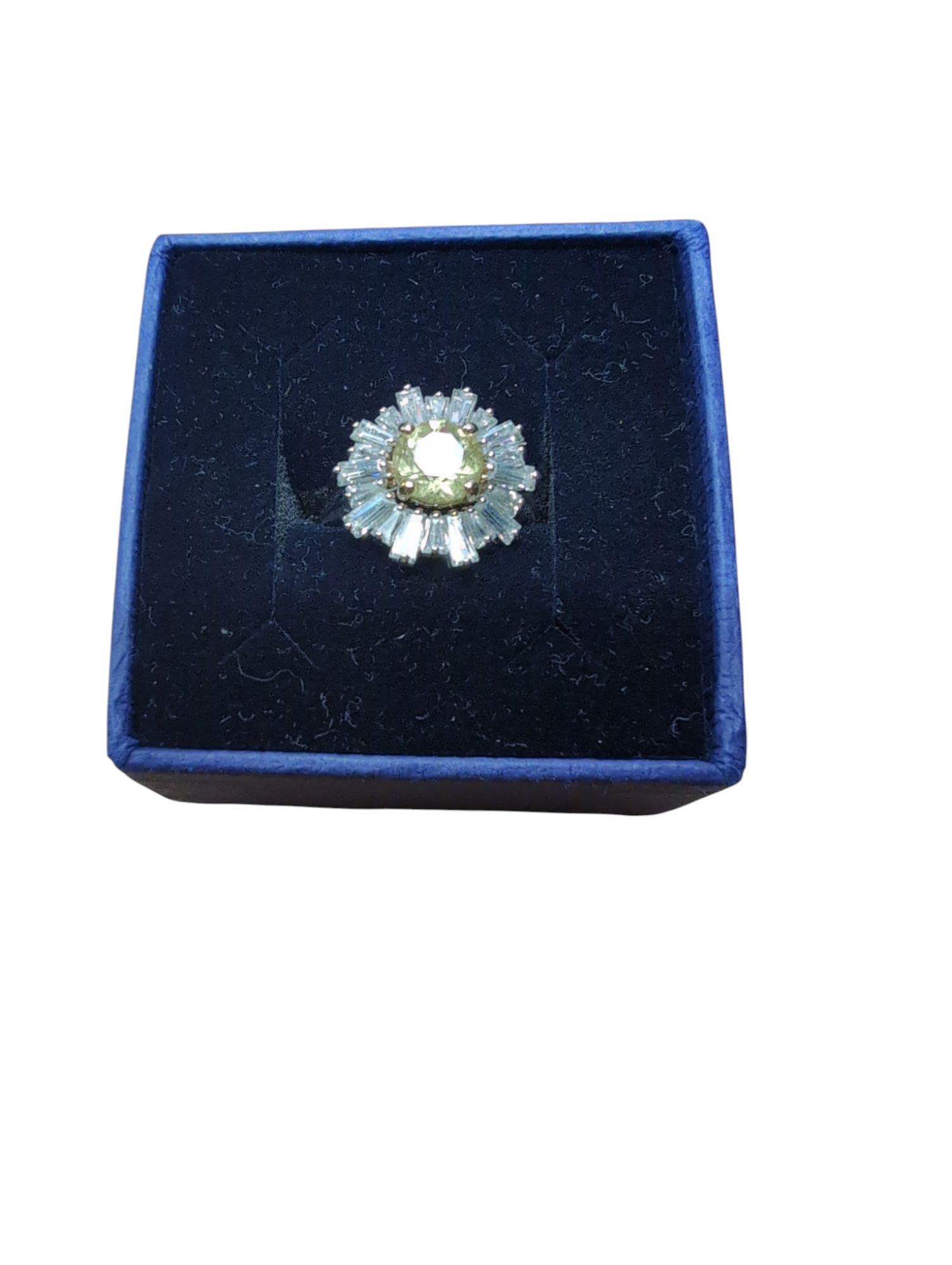 Product photo for Swarovski Trio Ring Set 3 PCS UK Size K with Tag