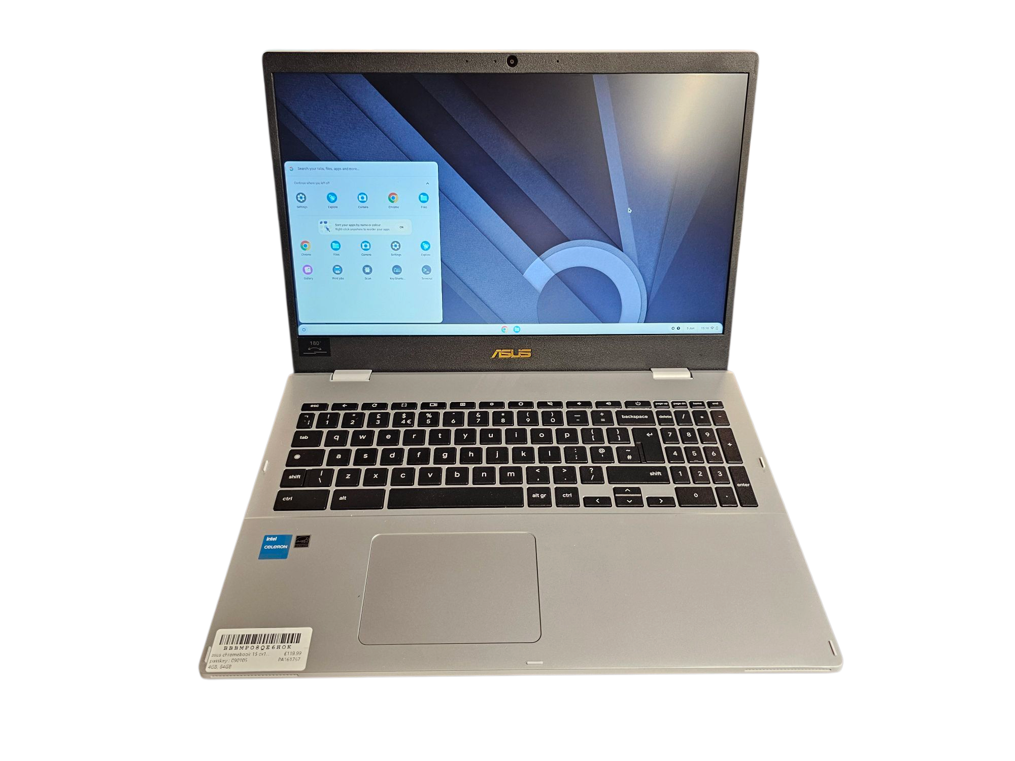 Product photo for Asus chromebook 15 Laptop
