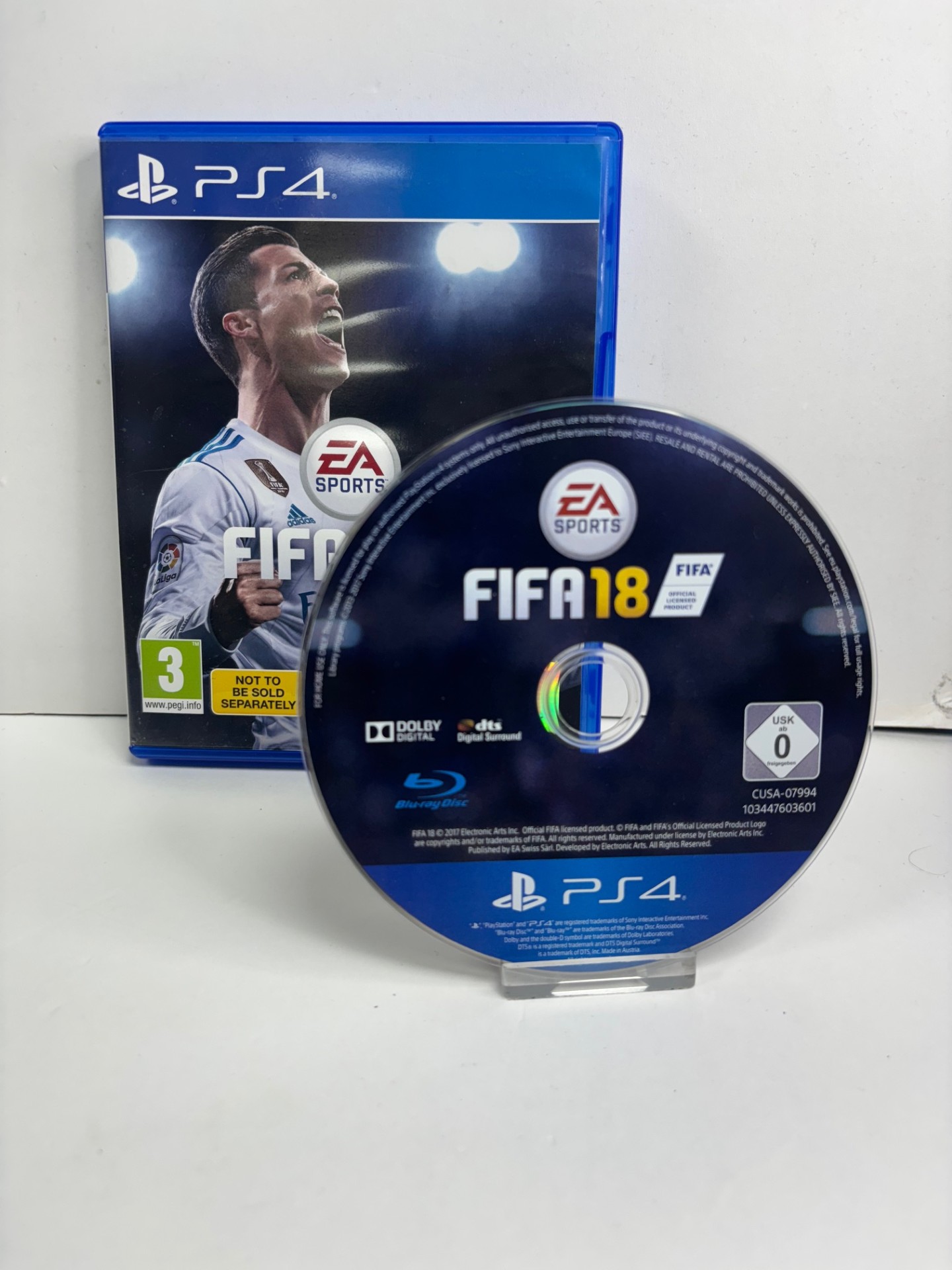 Product photo for ps4 game fifa 18